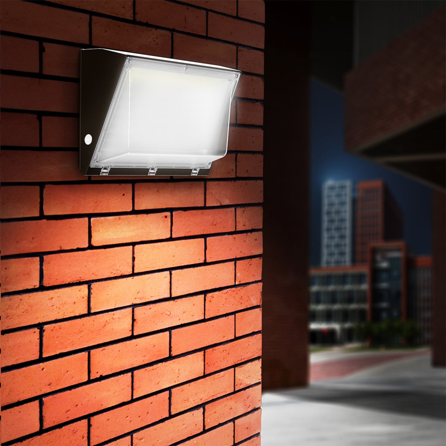 7000 Lumen 4000K Dusk to Dawn LED Wall Pack Light (2-Pack)