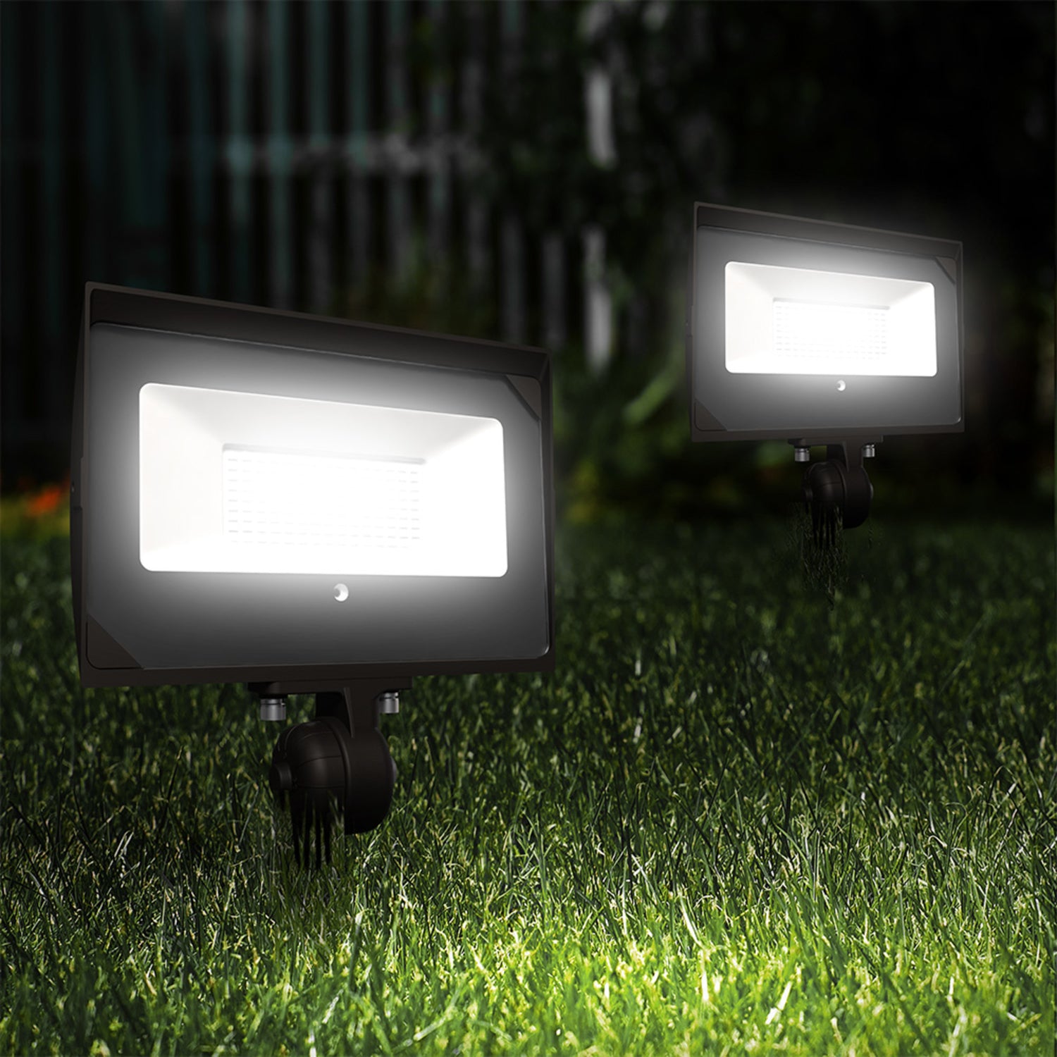 9400 Lumen 4000K Dusk to Dawn LED Flood Light (2-Pack)