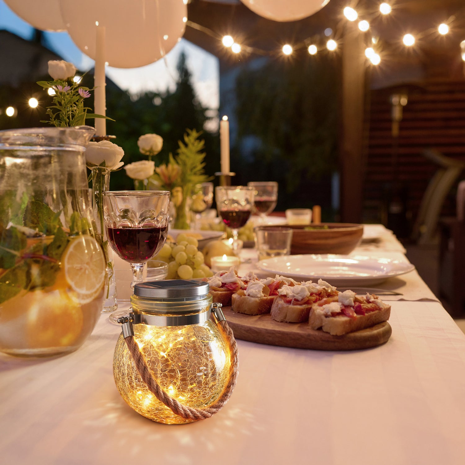 5 in. Solar Powered Fairy Jar Light