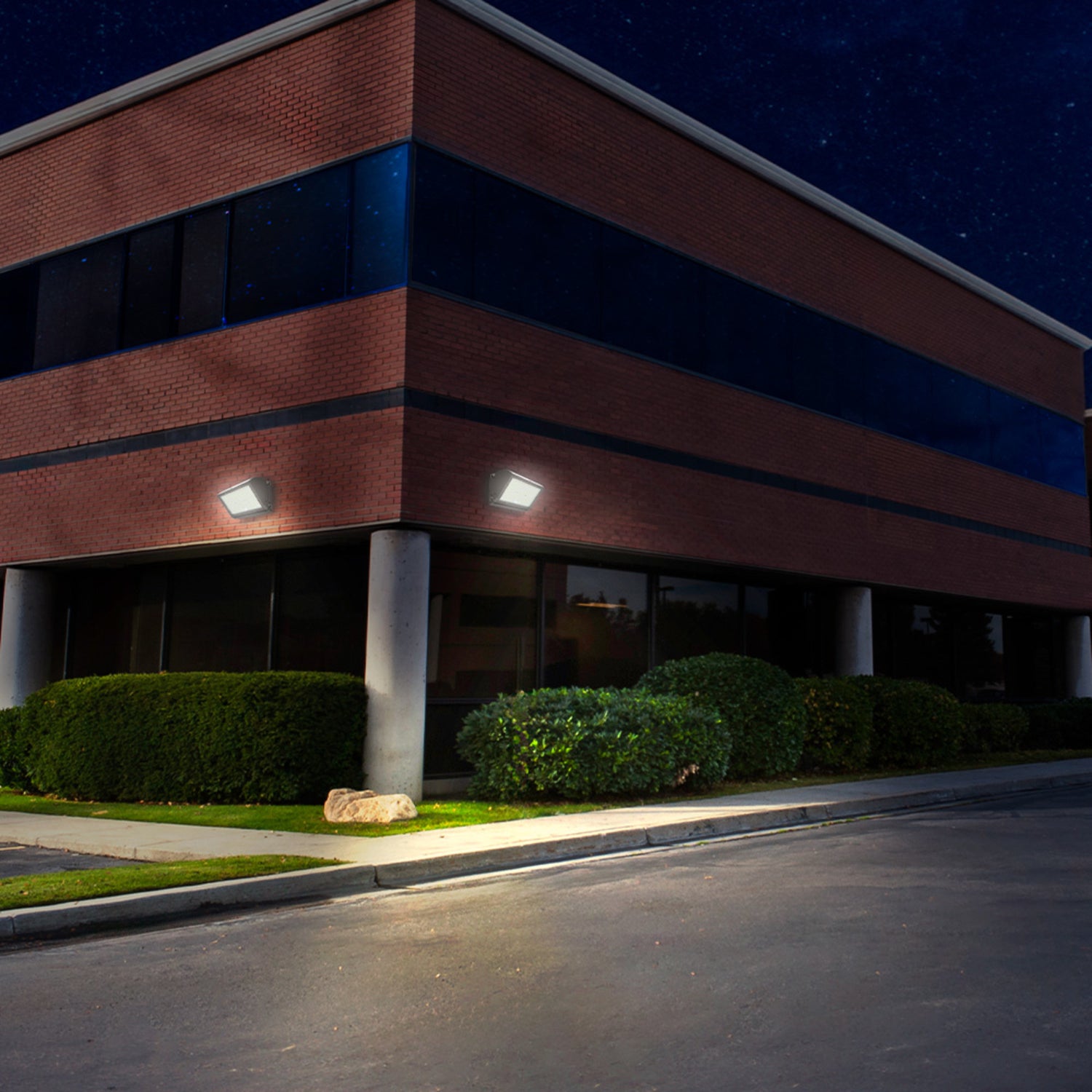 18,000 Max Selectable Lumen 3CCT Adjustable White Beam Angle Adjustable Bronze Wall Pack Light