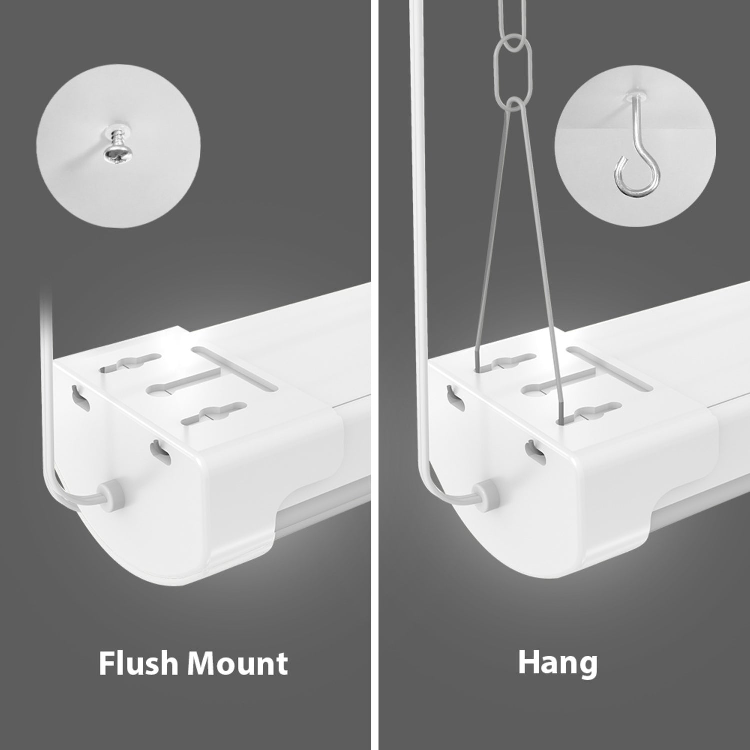 4Ft Utility Light 55W With Motion Sensor and Remote