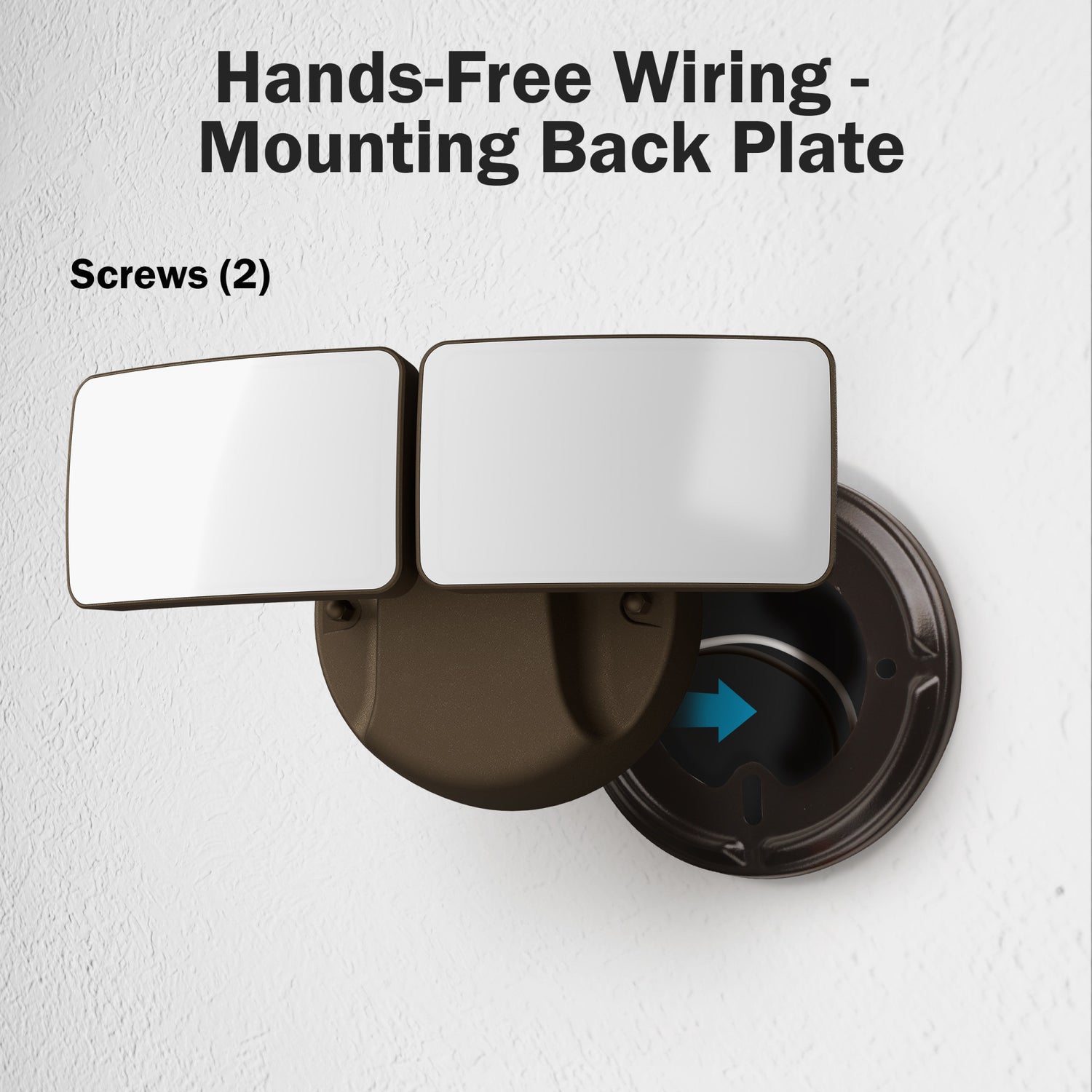 28W Bronze Outdoor Integrated LED Flood Light with Dusk to Dawn