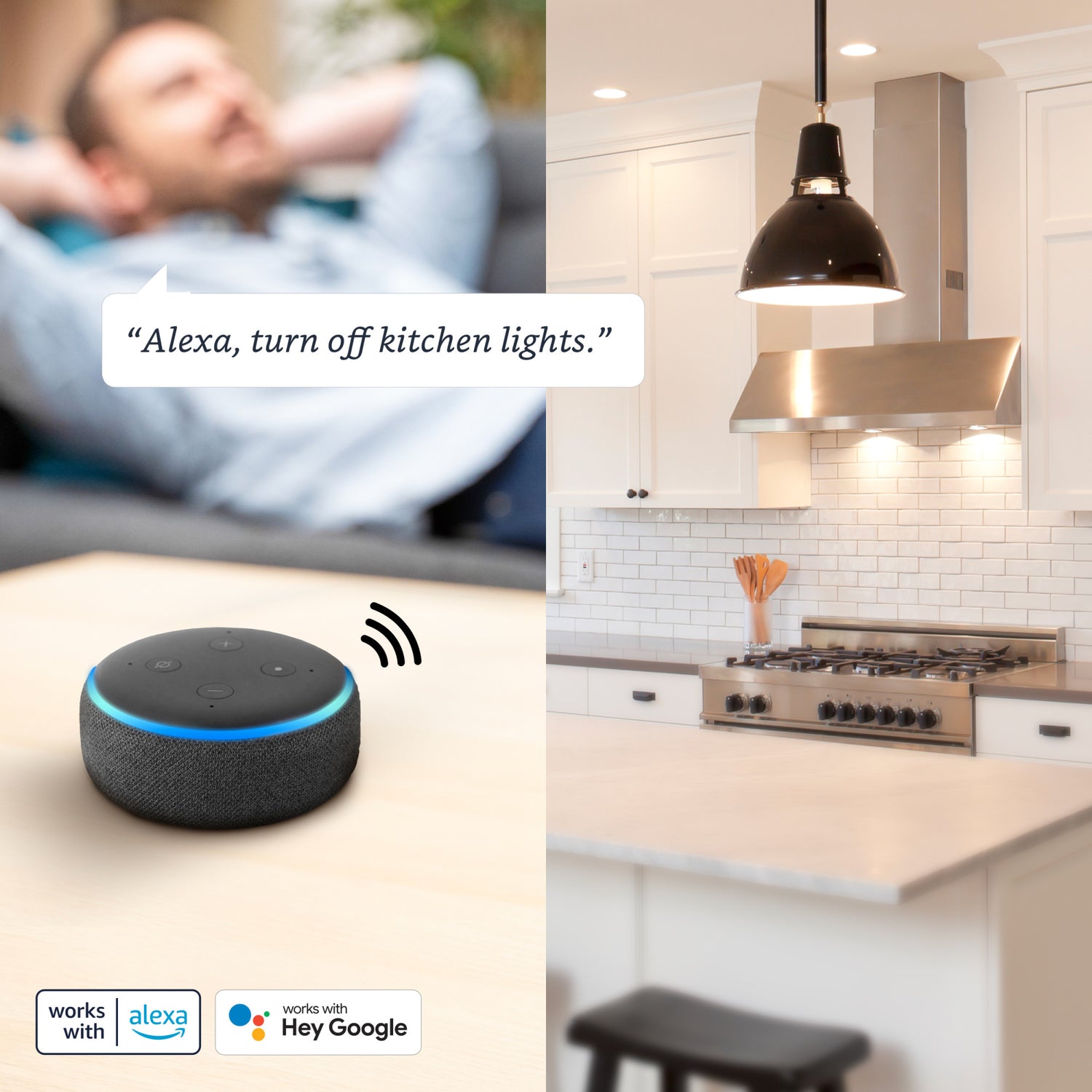 60-Watt Equivalent RGB-WattA19 Alexa Google Smart Bulb