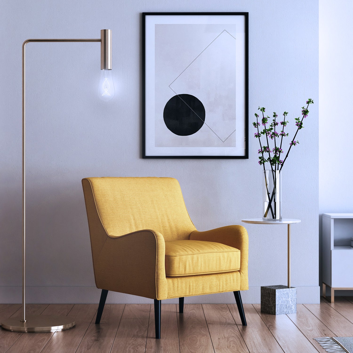 8.2W (60W Equivalent) Daylight (5000K) ST19 Shape (E26 Base) LED Designer White Filament Bulb