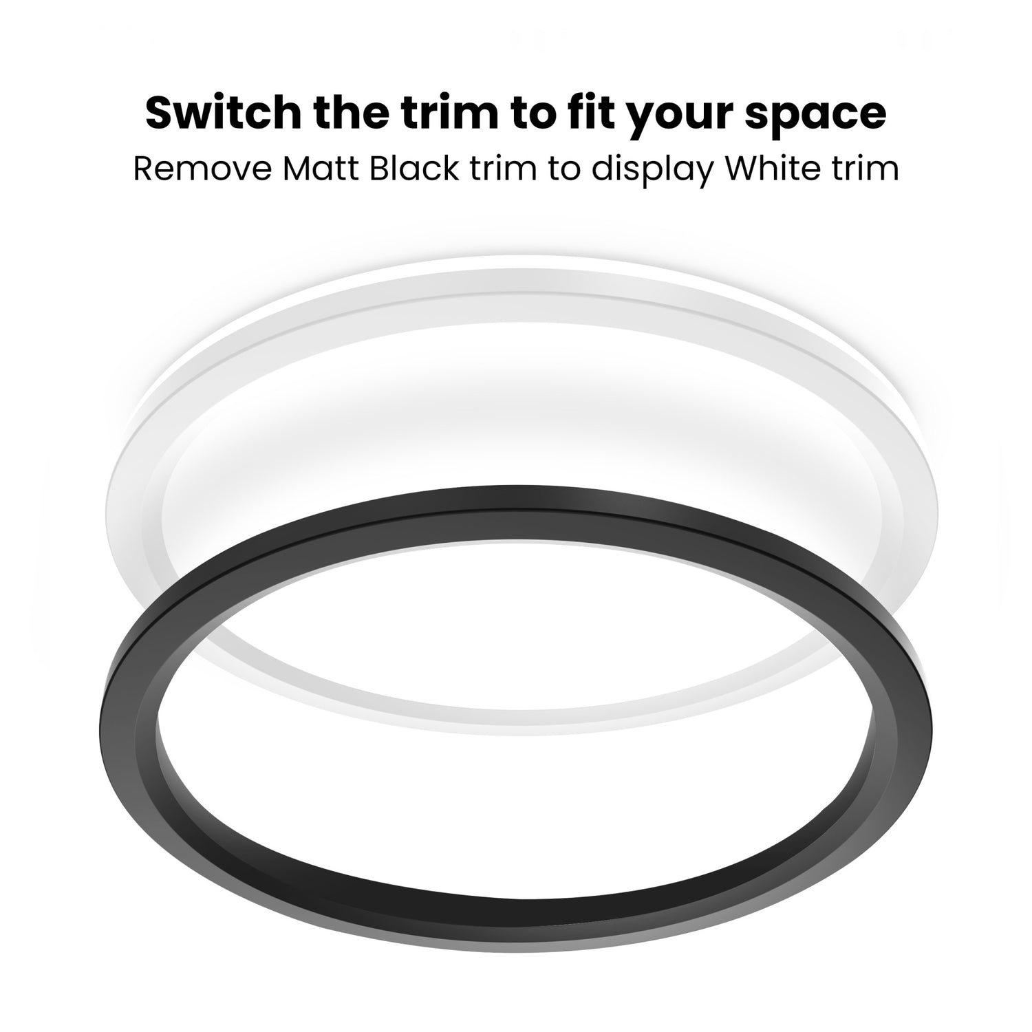 11 in. Adjustable White LED Flat Panel Ceiling Light with Night Light and Interchangeable Trim