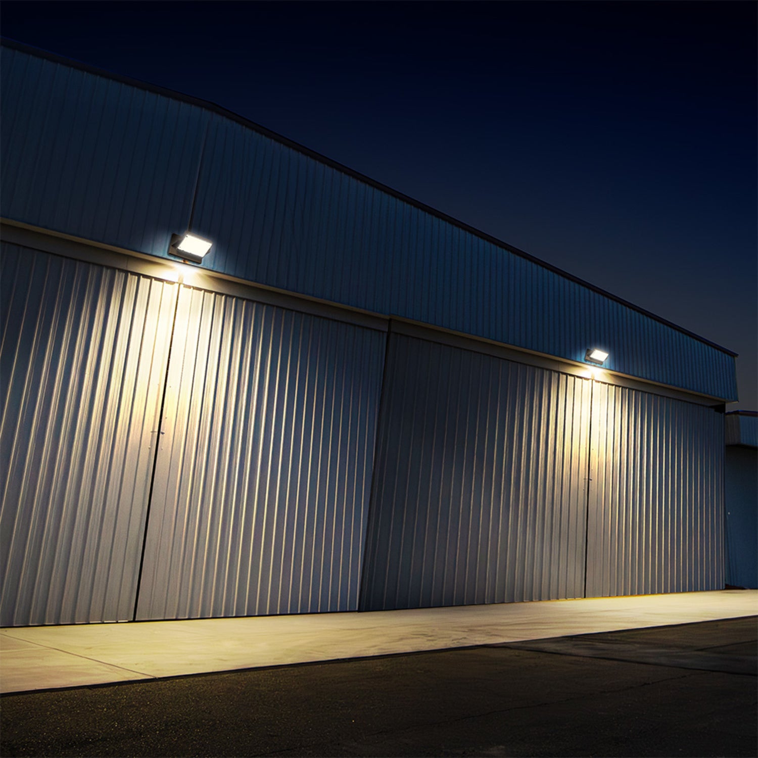 8500 Lumen Adjustable White + Color Changing Swivel Wall Flood Light with Lumen Select and Remote