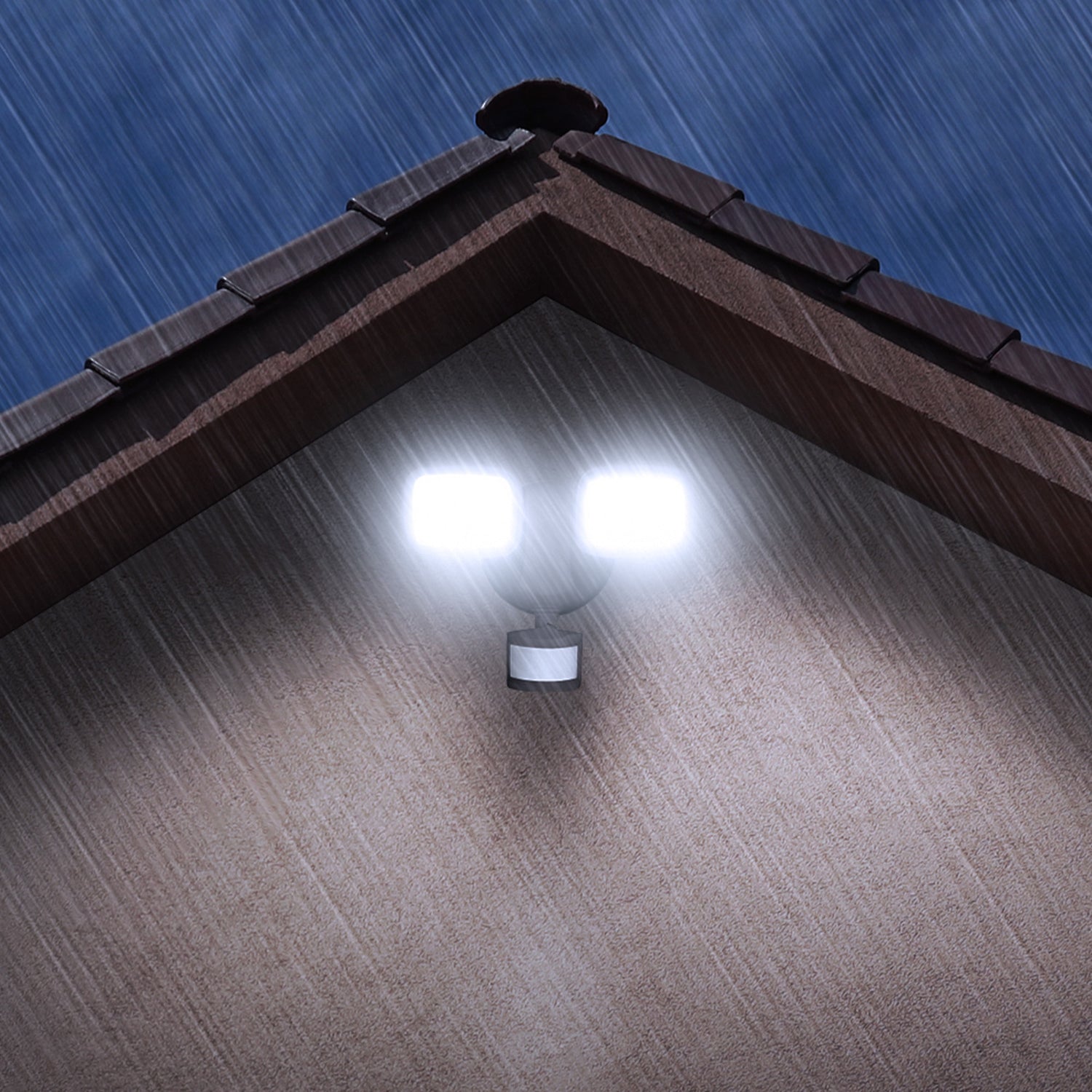 9 in. Tunable White Alexa Google Smart Bronze Flood Light