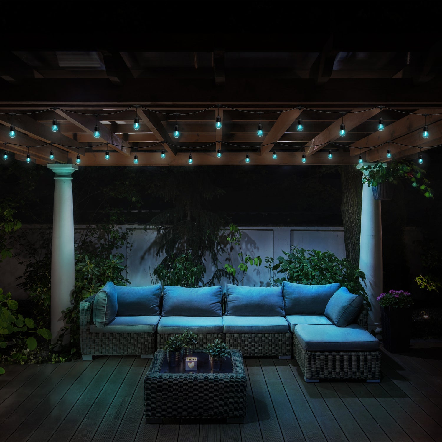 24 ft. Color Changing Filament LED String Light with Remote