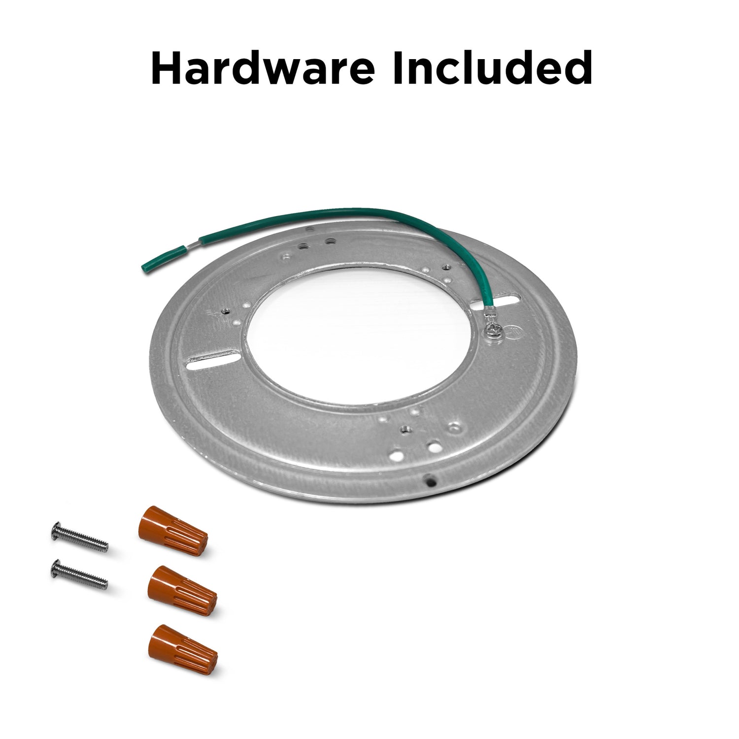 11 in. 13.7W (75W Replacement) Selectable White Round Black LED Flat Panel Ceiling Light (2-Pack)