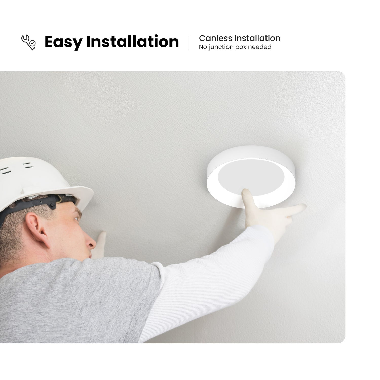 Vista 8 in. Round Canless LED Skylight Fixture