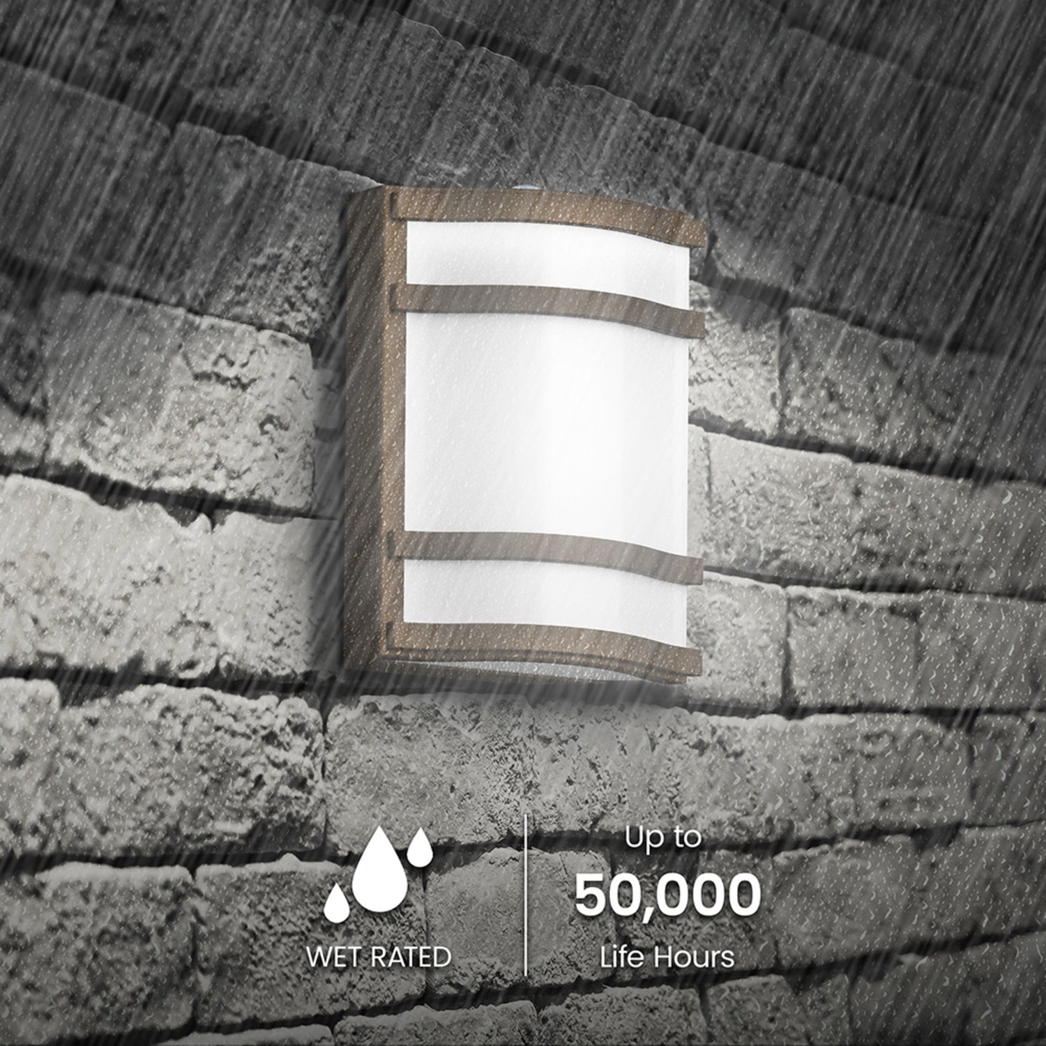 1900 Lumen Bright White (4000K) Dusk to Dawn Decorative Wall Light, Bronze