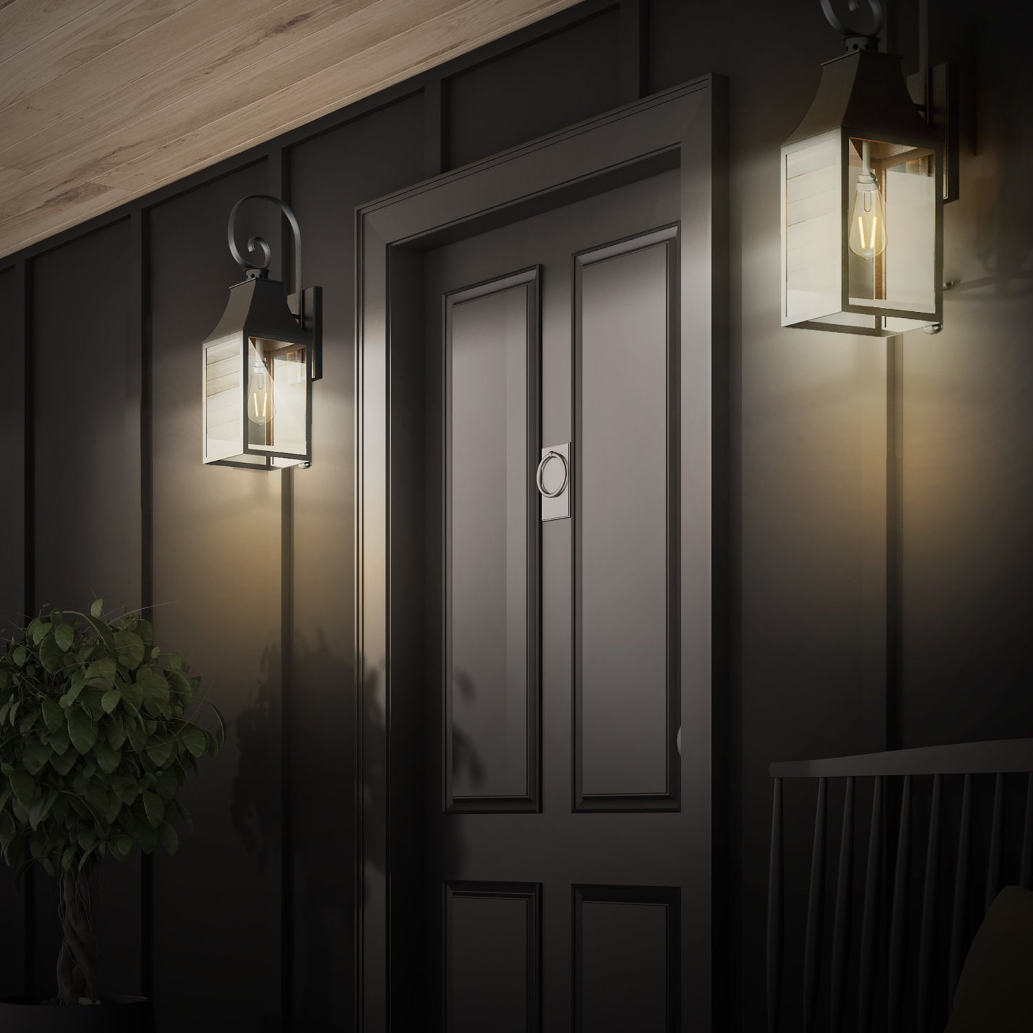 8.8W (60W Replacement) ST19 E26 Dimmable Straight Filament Clear Glass Vintage Edison Enhance LED Light Bulb, Soft White (4-Pack)