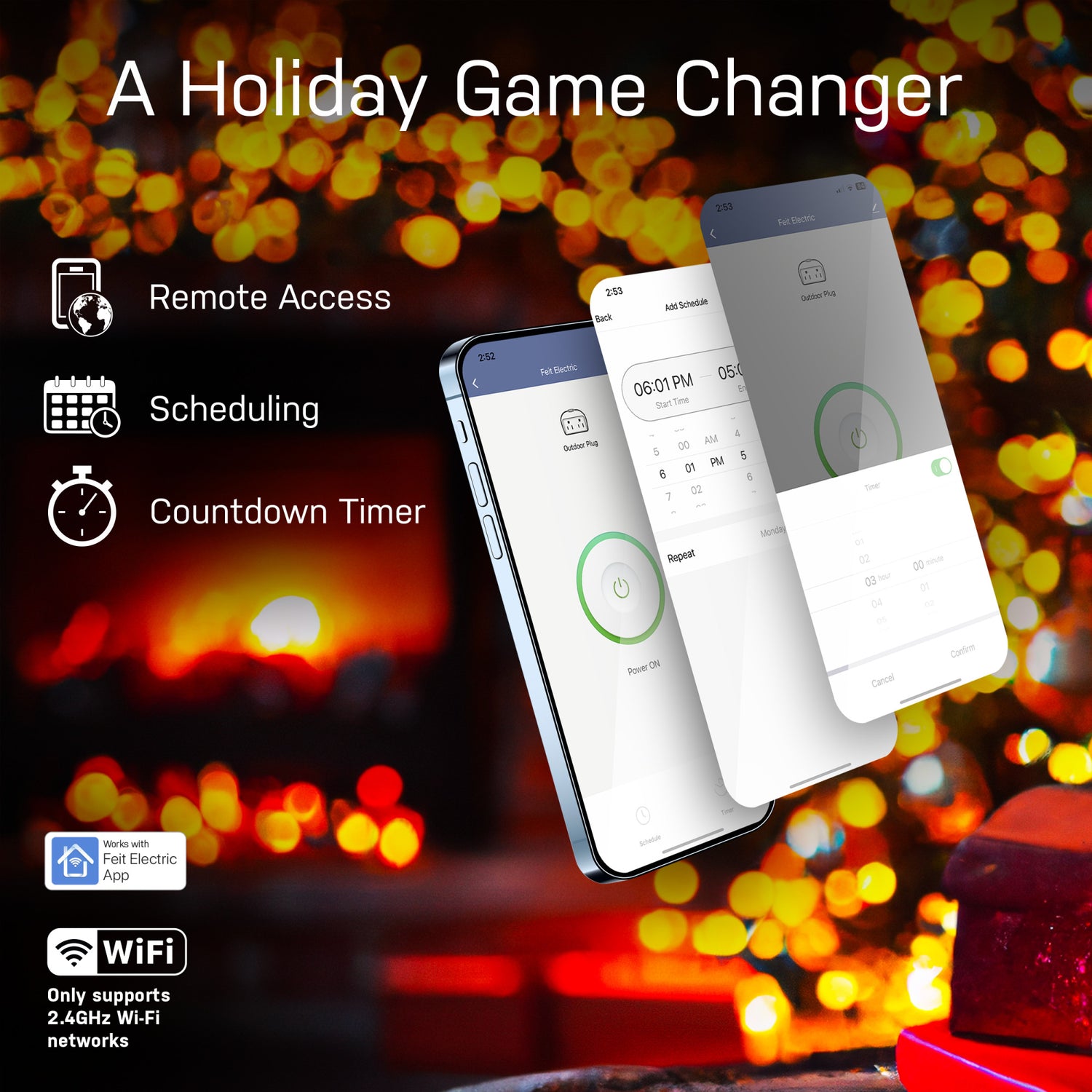Indoor Smart Wi-Fi Wall Plug Alexa / Google