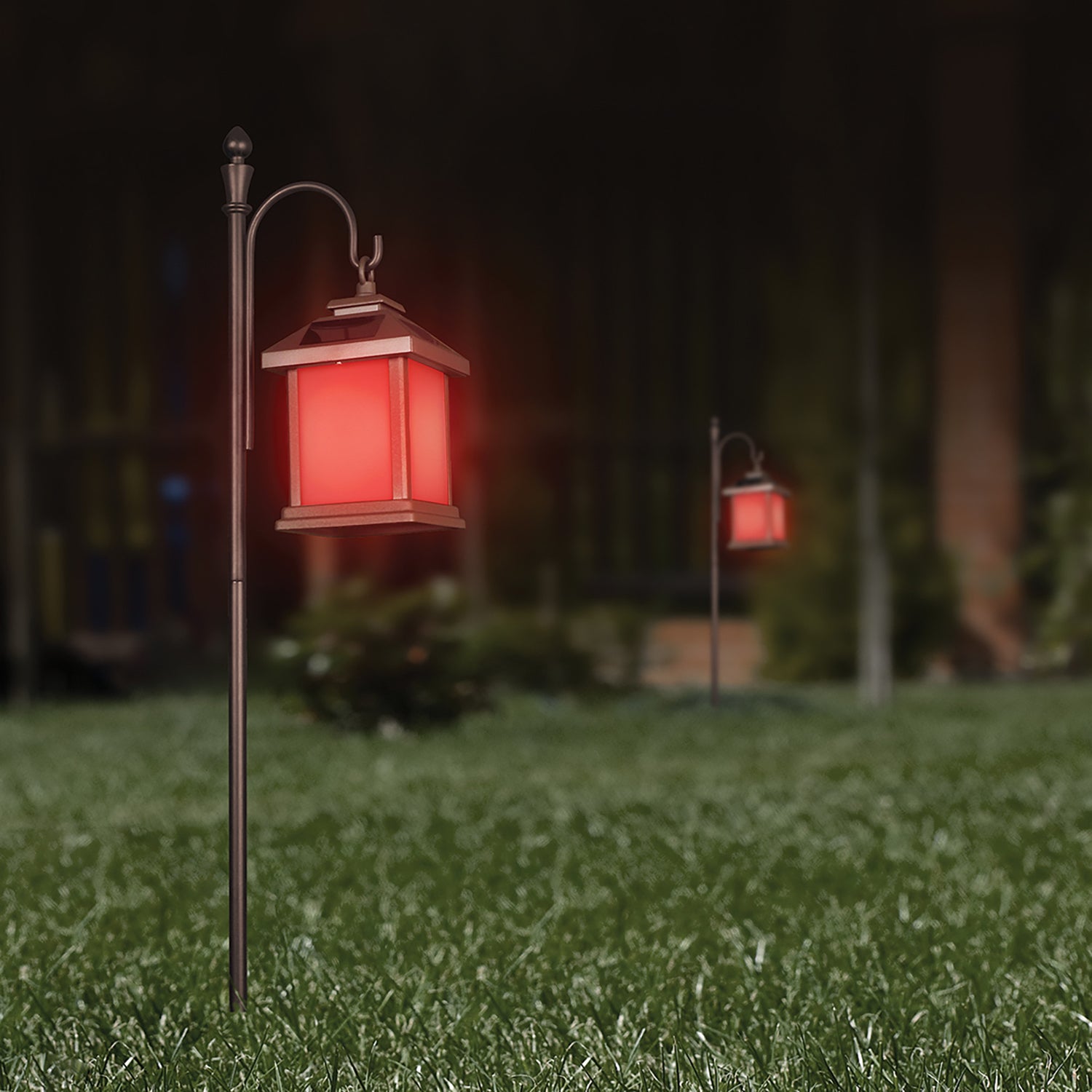 4 ft. OneSync Landscape Bronze Shepherd's Hook