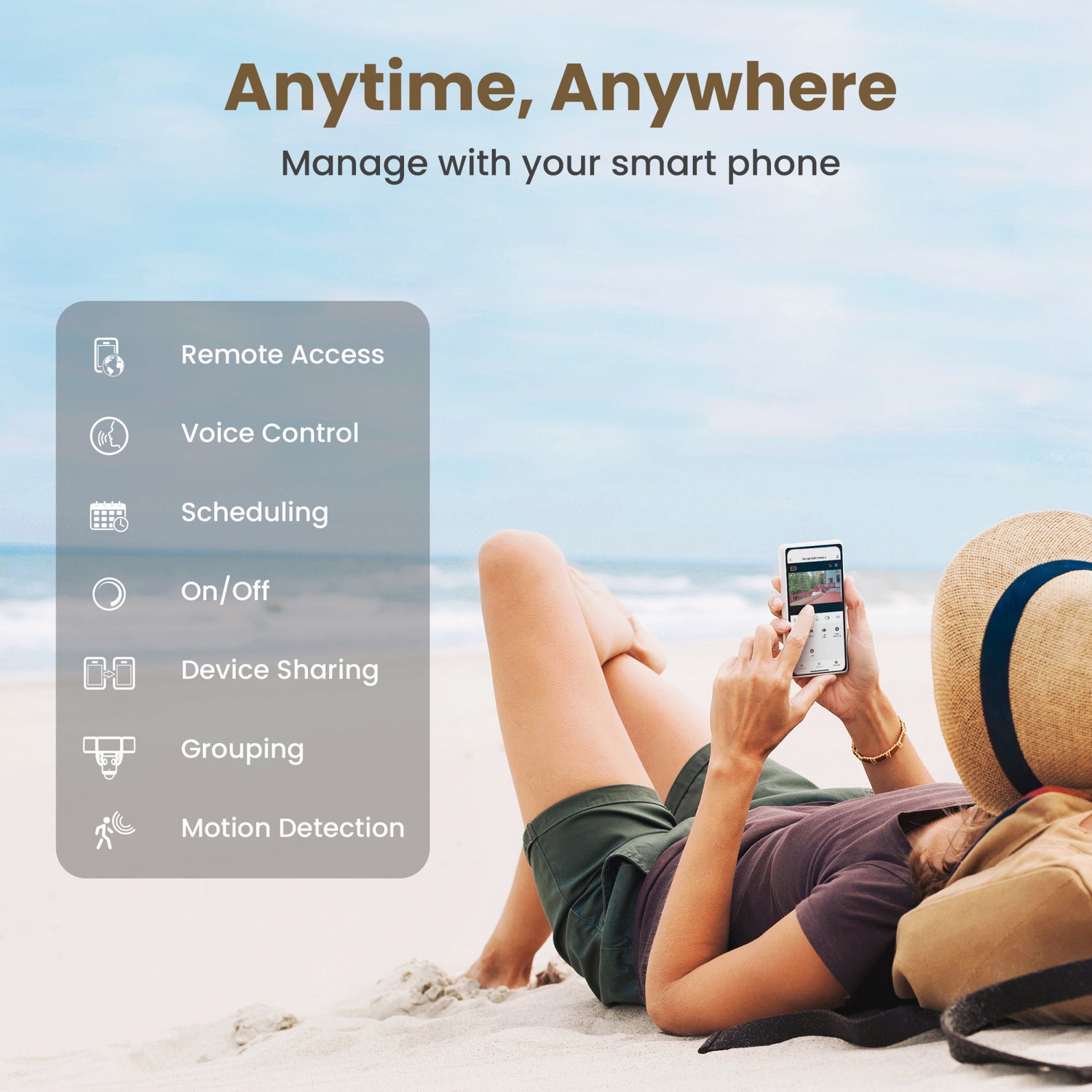 Smart Dual Lens Panoramic Flood Light Camera