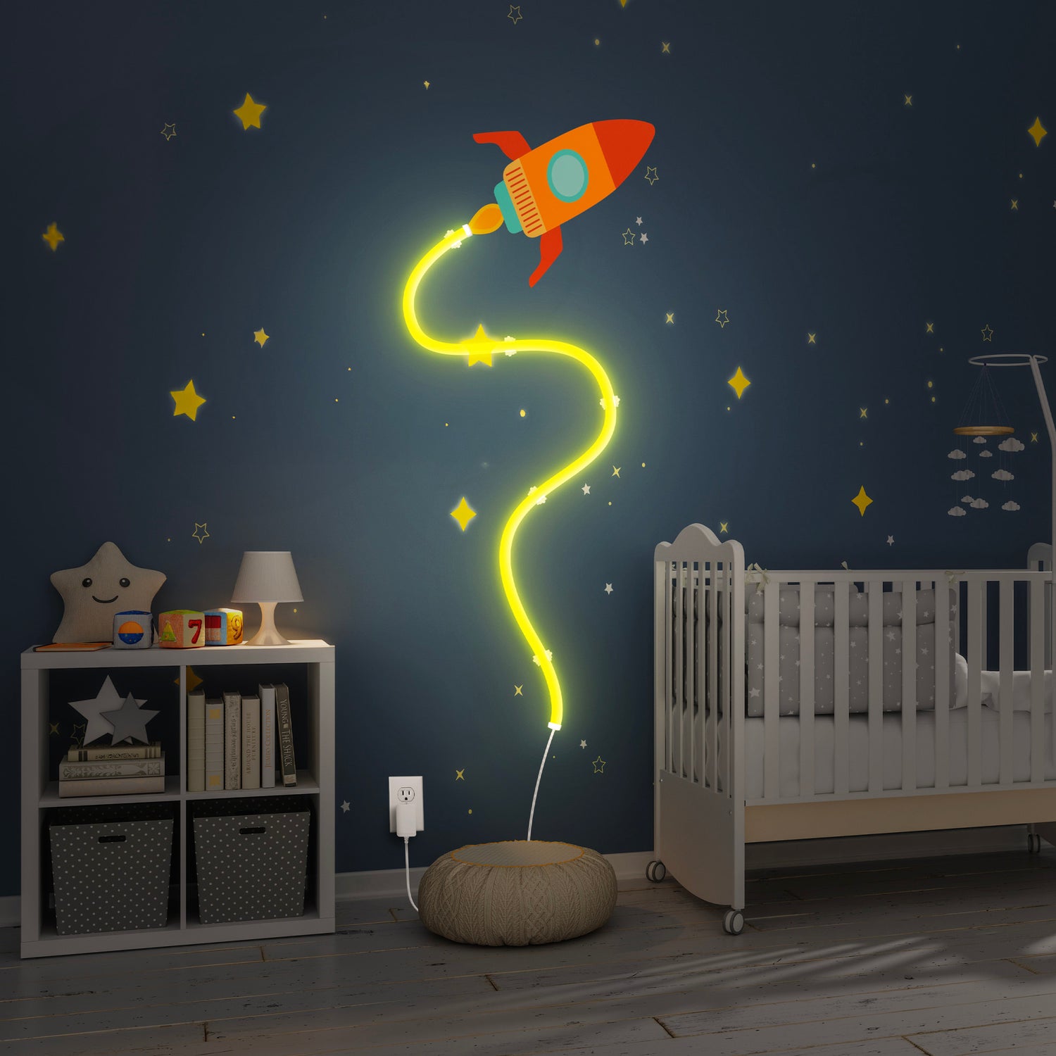 5 ft. LED 360° Color Chasing Neon Light with Remote