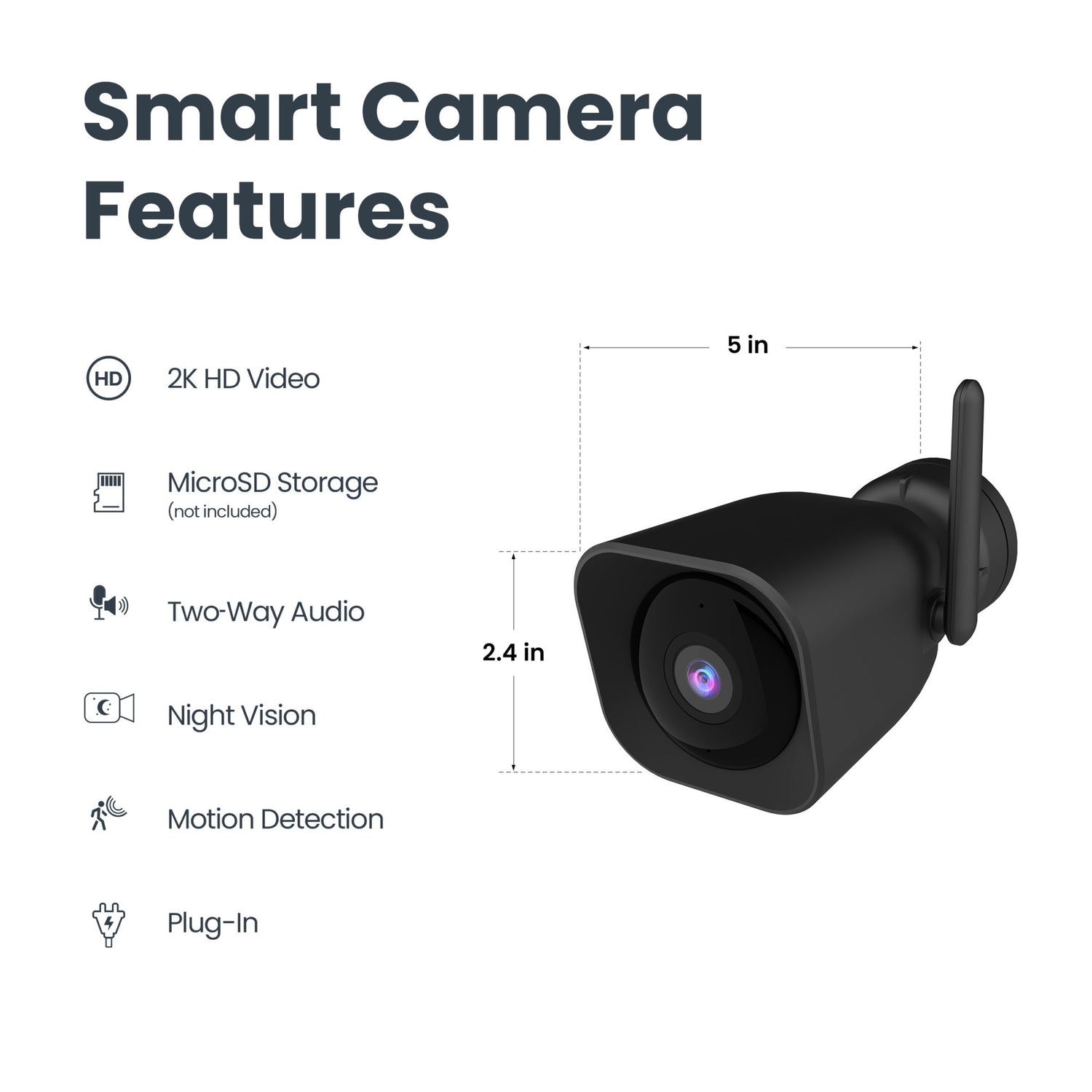 Outdoor Plug-In AI Smart Camera