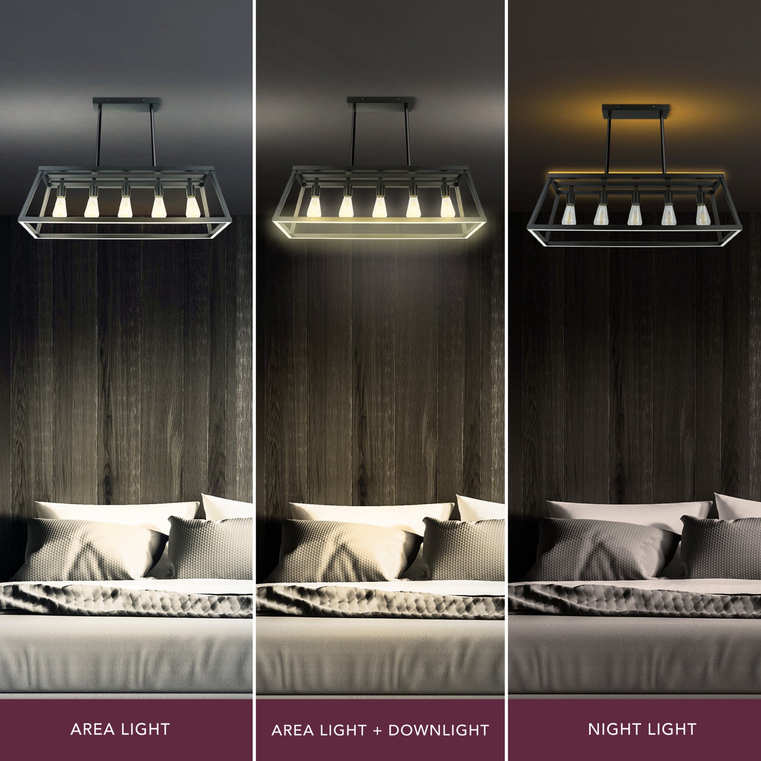 Katalyst Collection LED Decorative 5-Light Chandelier Matte Black