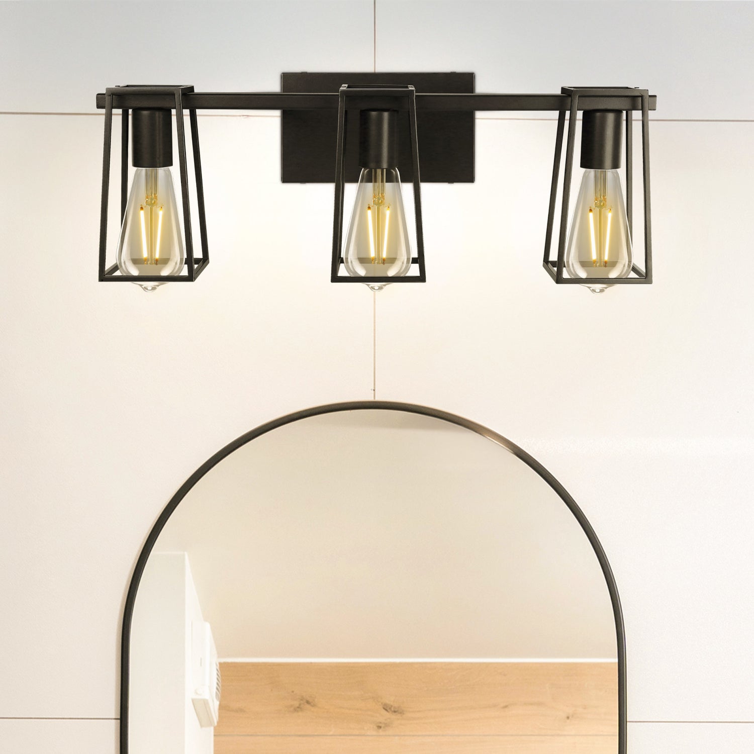 3-Light LED Vanity with Bulbs, Soft White