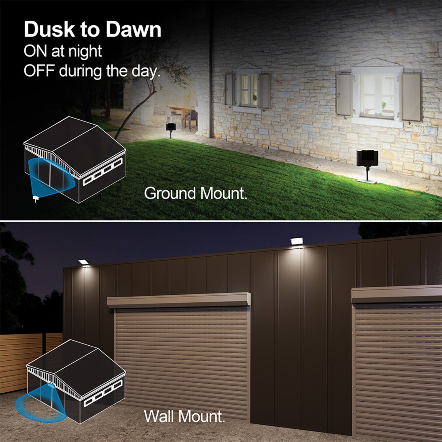 18000L Max Selectable Lumen Adjustable White Beam Angle Select Flood Light