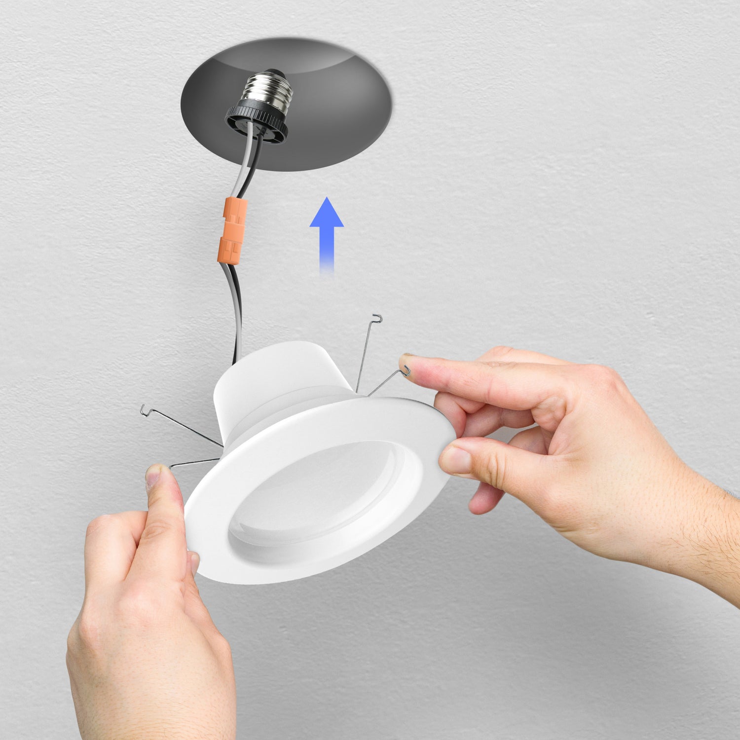 6 in. 11.1W (75W Replacement) Color Changing Smart Alexa Google Recessed Downlight