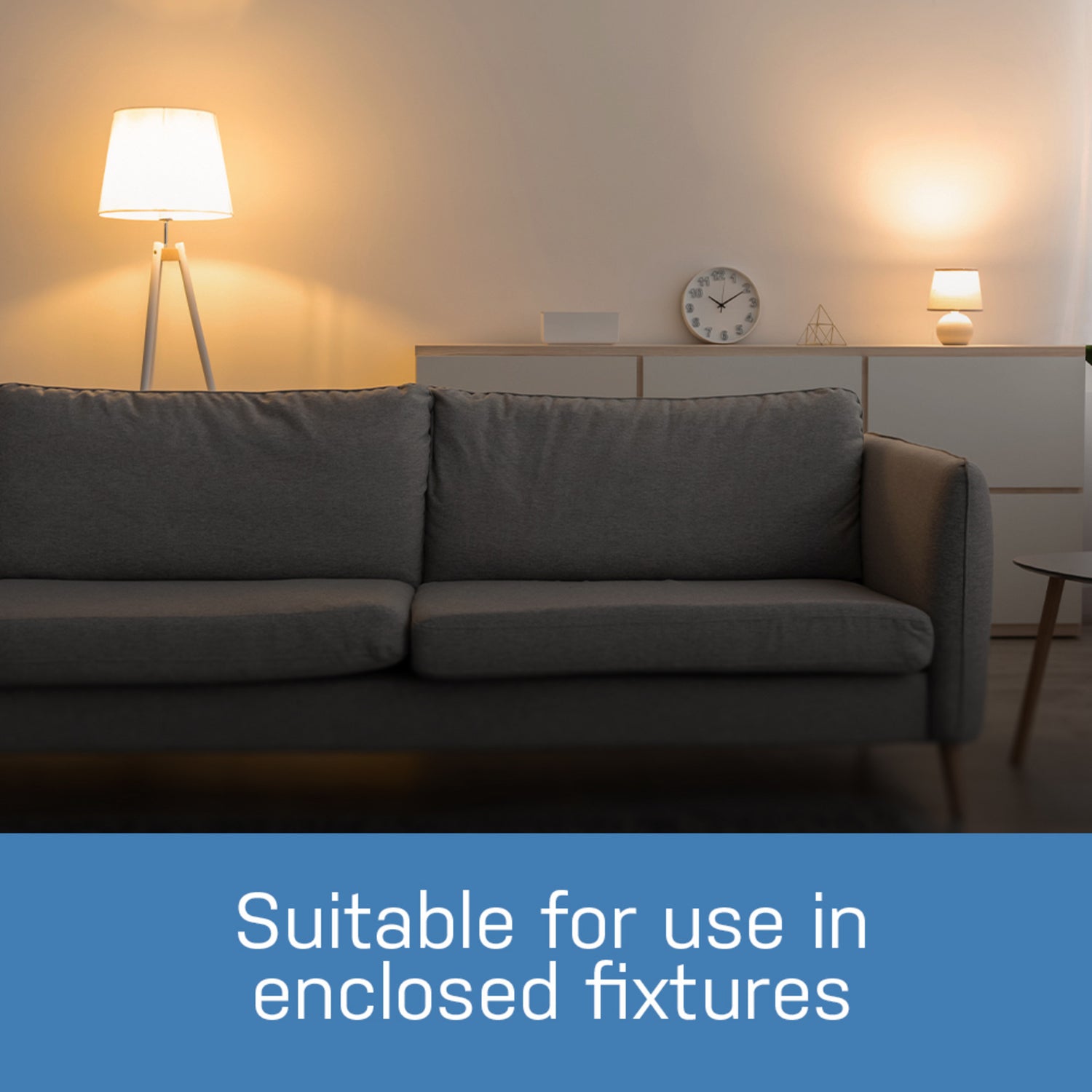 8.8W (60W Replacement) Bright White (3000K) A19 General Purpose LED (10-Pack)