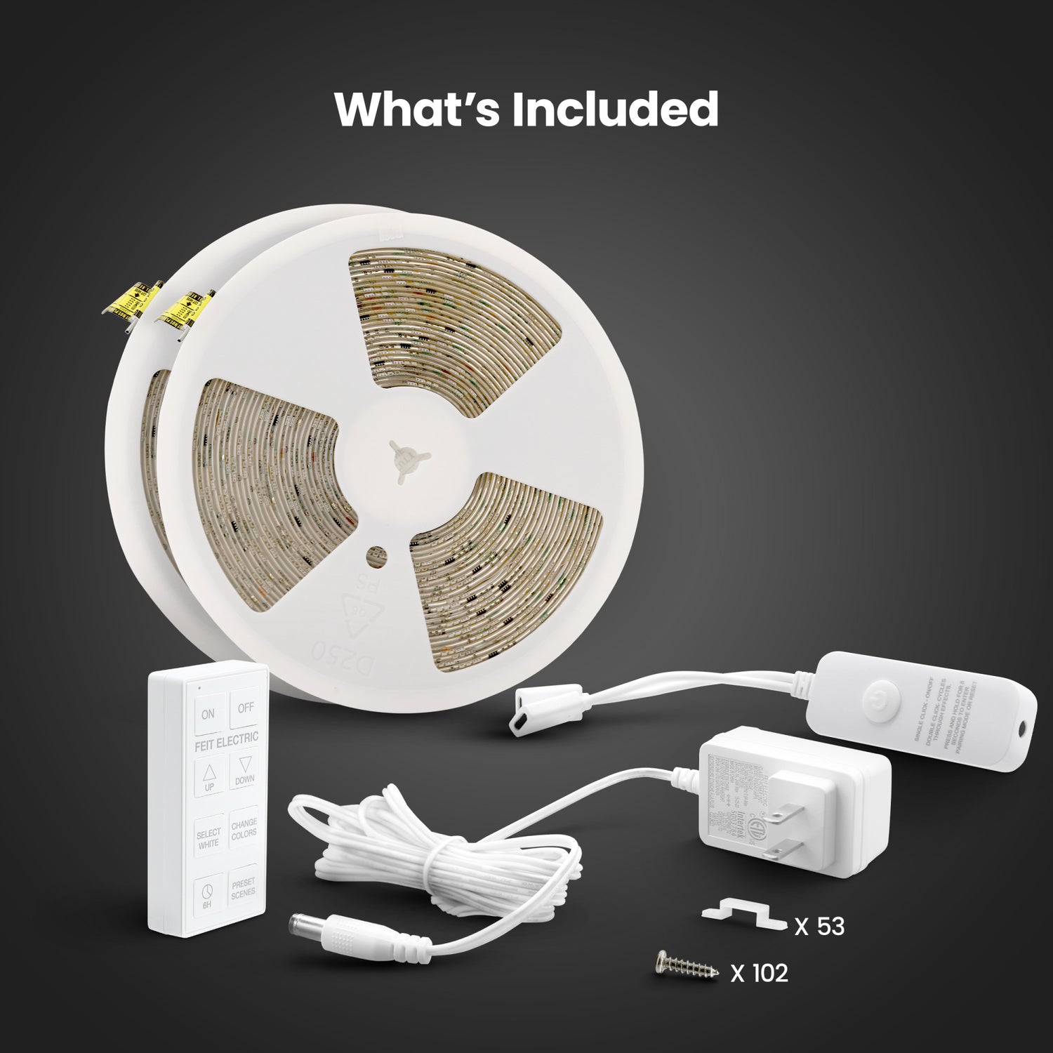 100 ft. Color Changing and Tunable White LED Smart Strip Light