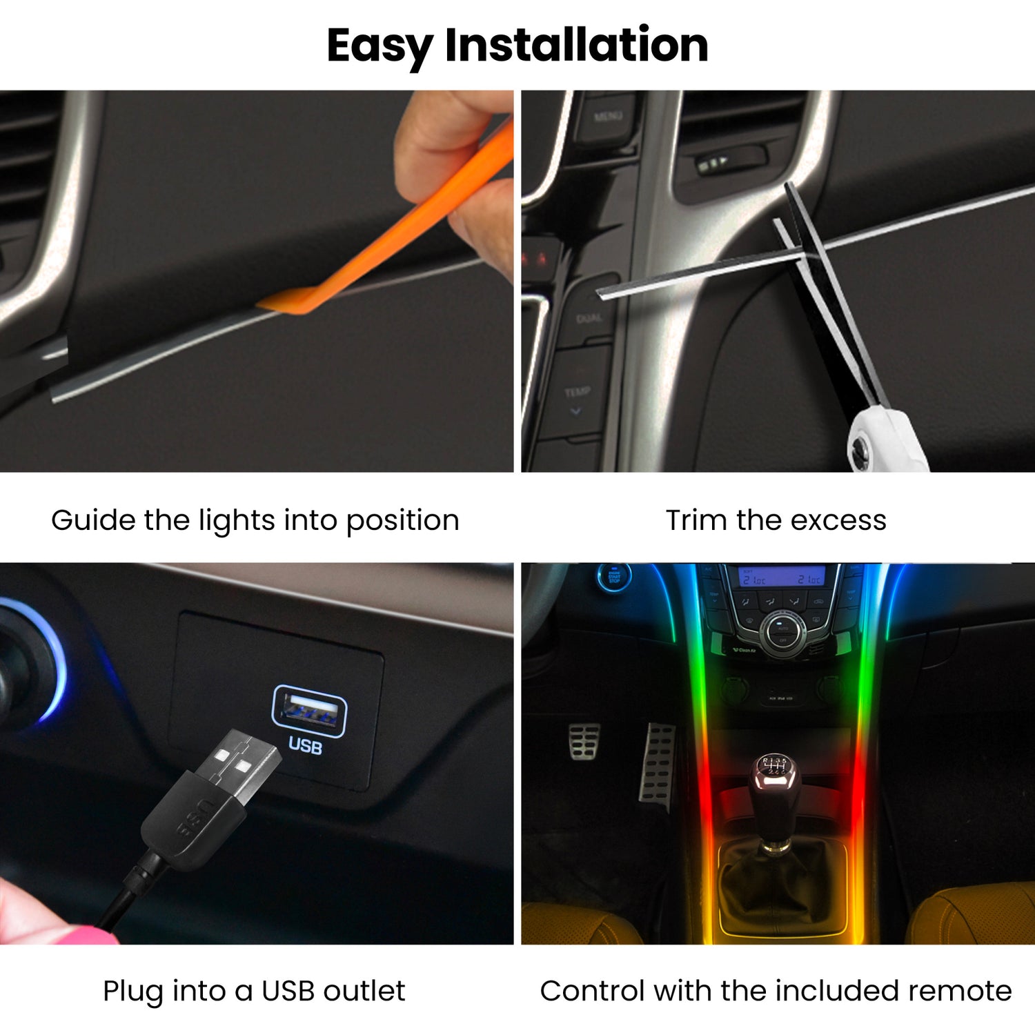 5 ft. Super Thin Dynamic Color Accent Light with Remote