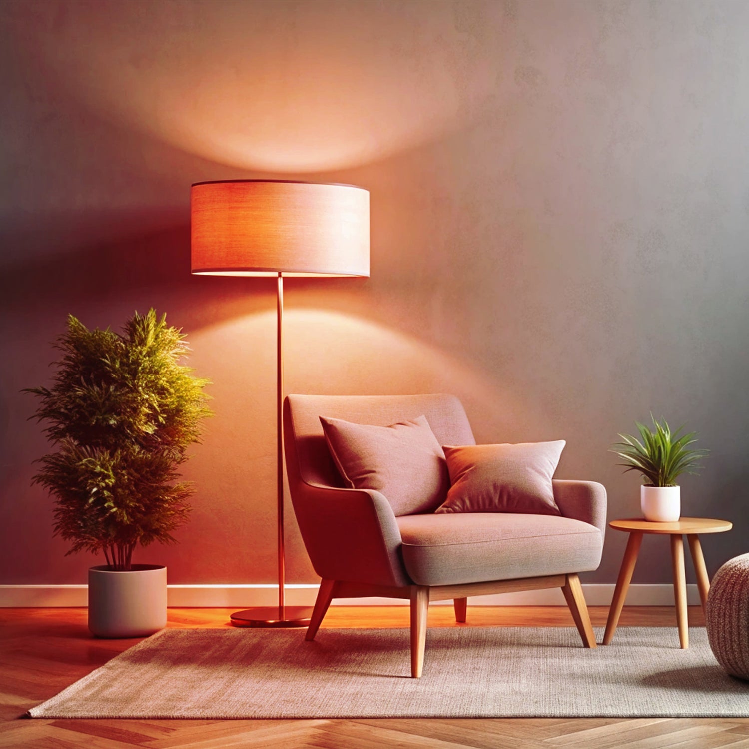 Clear Glass Orange A19 Dimmable LED Filament Light Bulb