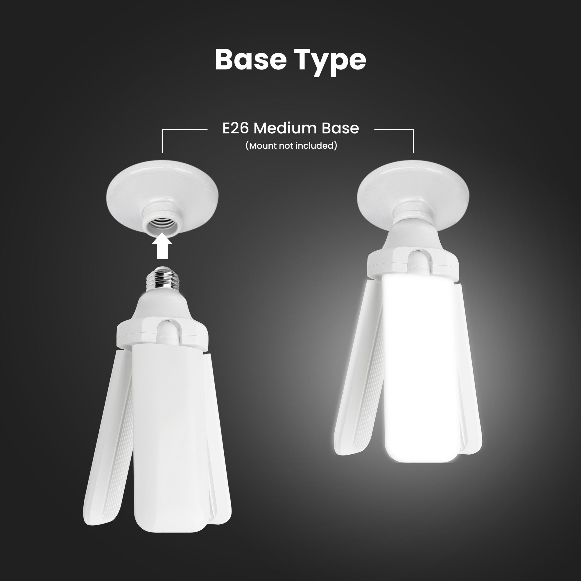 35W (300W Equivalent) Selectable White E26 Replacement LED Multi
