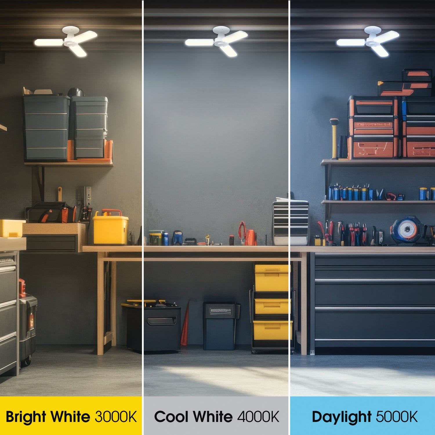 35W (300W Equivalent) Selectable White E26 Replacement LED Multi-Directional Light + Speaker