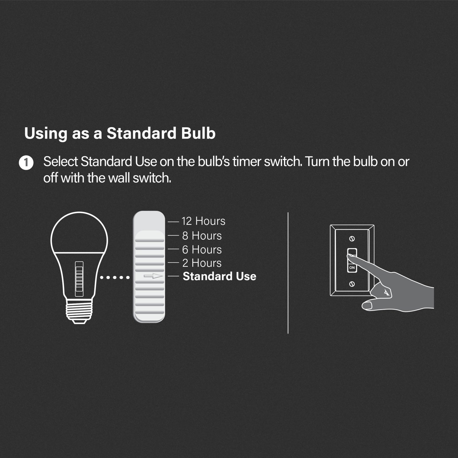 8.8W (60W Replacement) Color Selectable A19 Timer LED Bulb