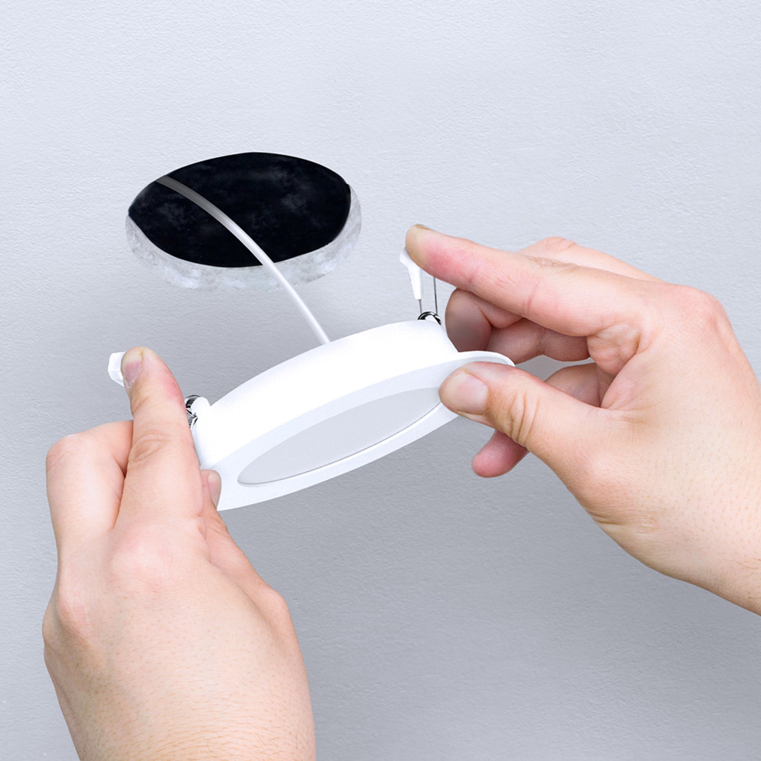6 in. Tethered J-Box Alexa Google Smart Recessed LED Downlight