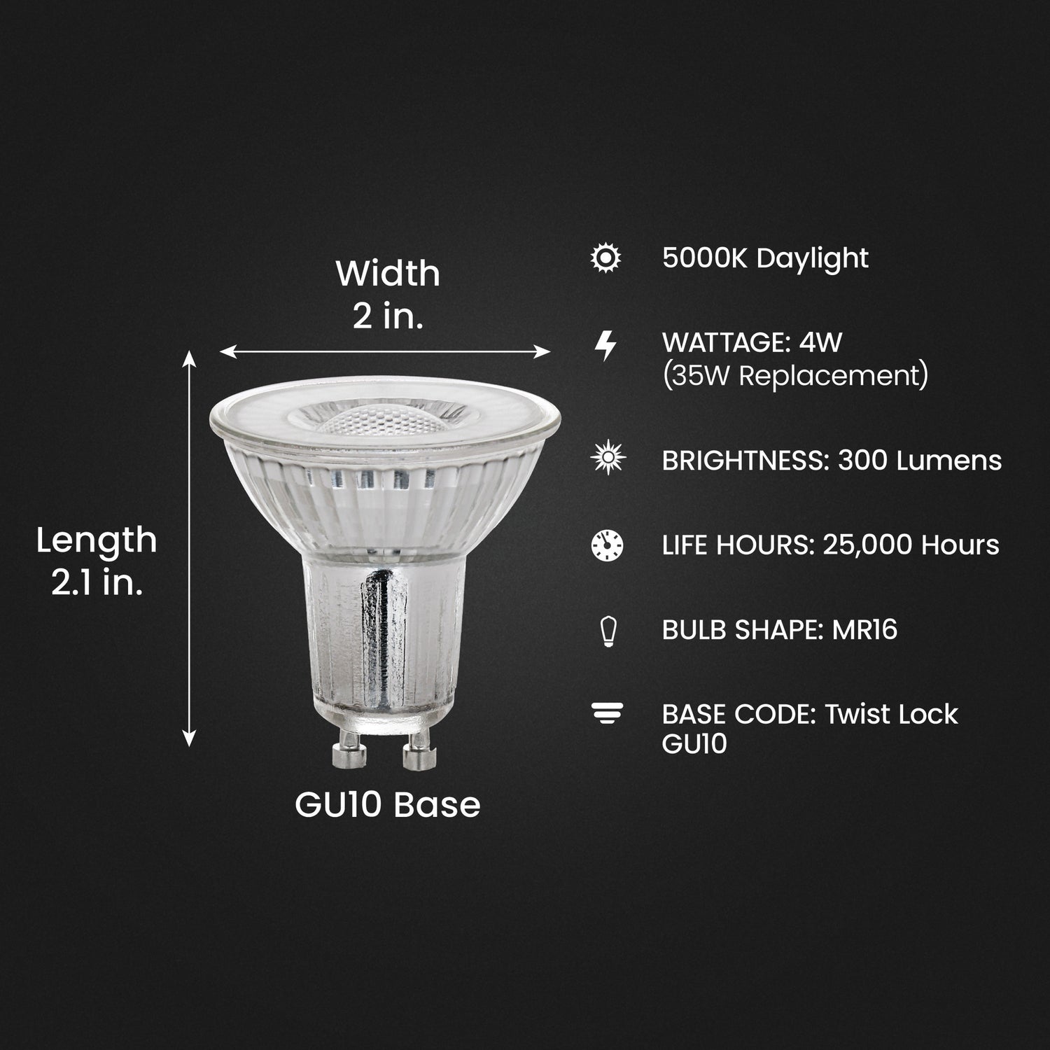 35W ReplacementMR16 Dimmable Enhance Reflector LED