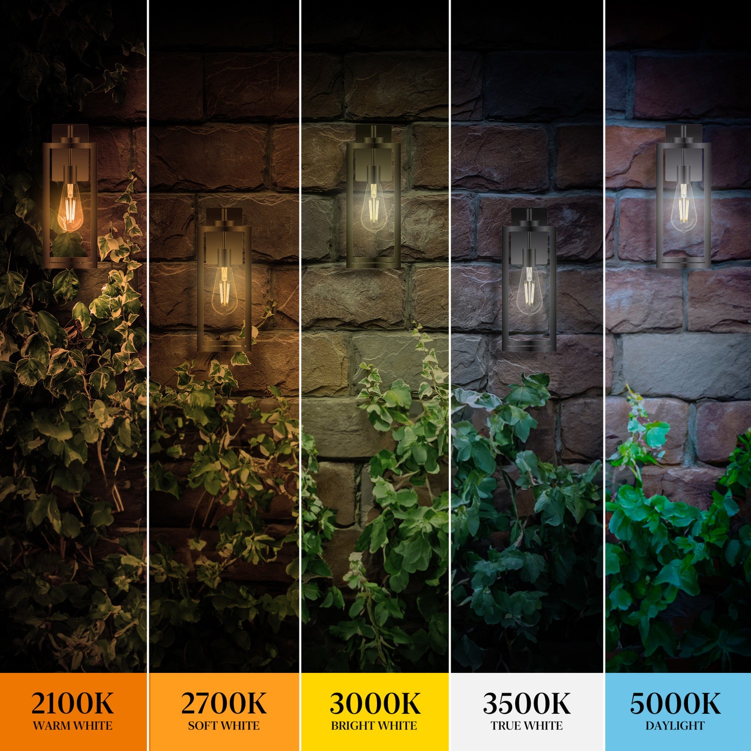 8.8W (60W Replacement) ST19 E26 Motion Activated Straight Filament Clear Glass Vintage Edison LED Light Bulb, Daylight