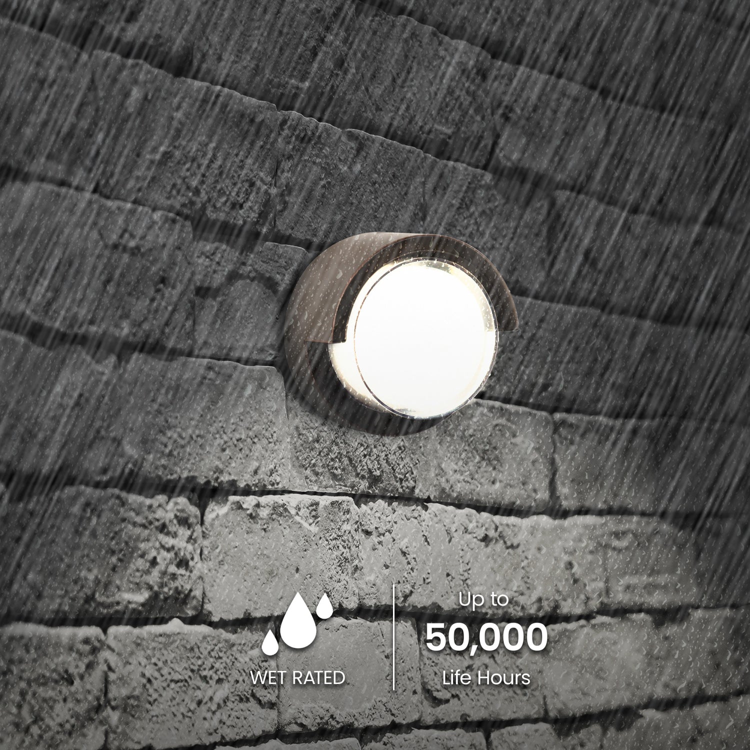 5.1 in. 8W Daylight (5000K) Bronze Dusk to Dawn Wall Light