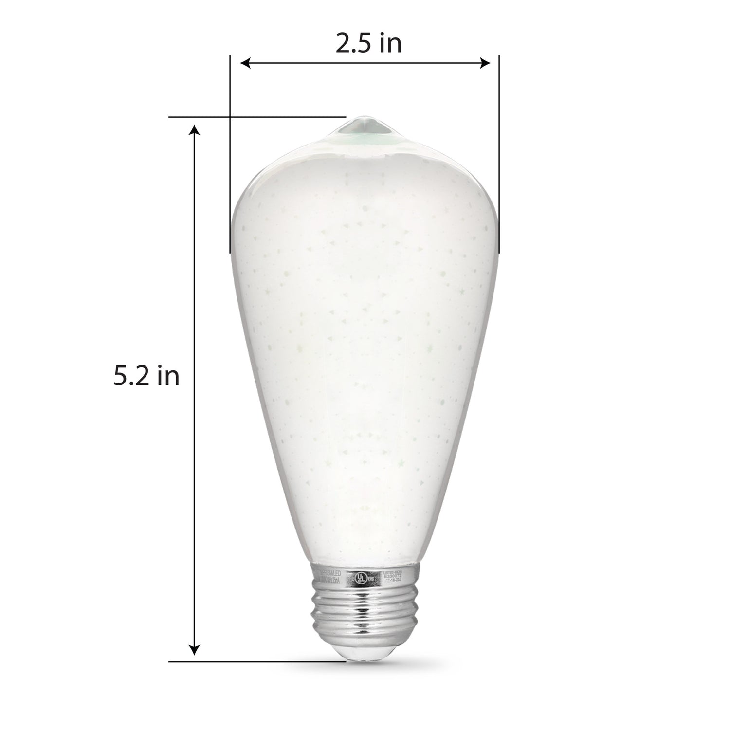 Infinity 3D Fireworks Effect LED ST19 Lightbulb