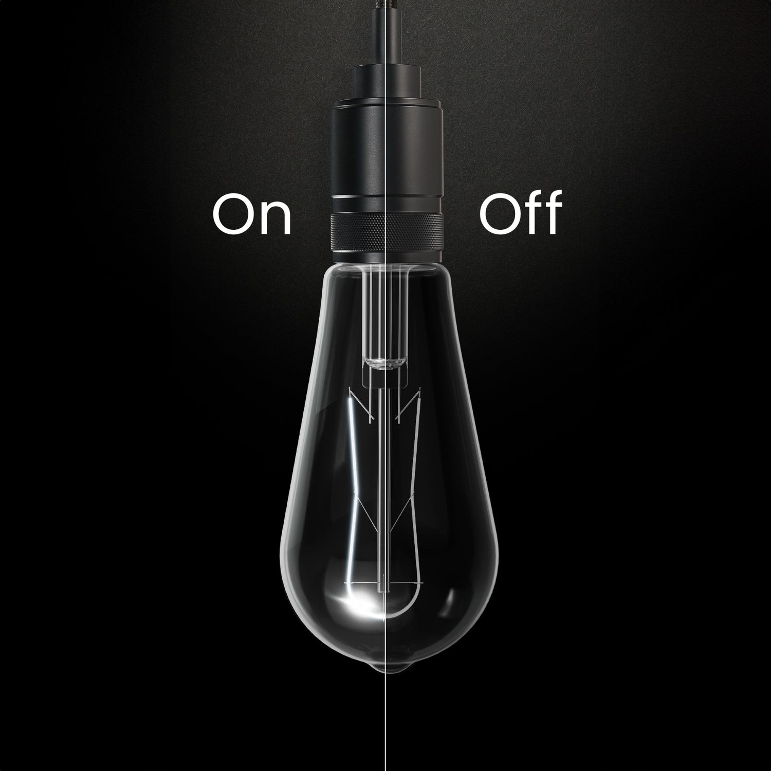 5.5W (60W Replacement) ST19 E26 Dimmable Designer U White Filament Edison LED Bulb, Daylight (2-Pack)