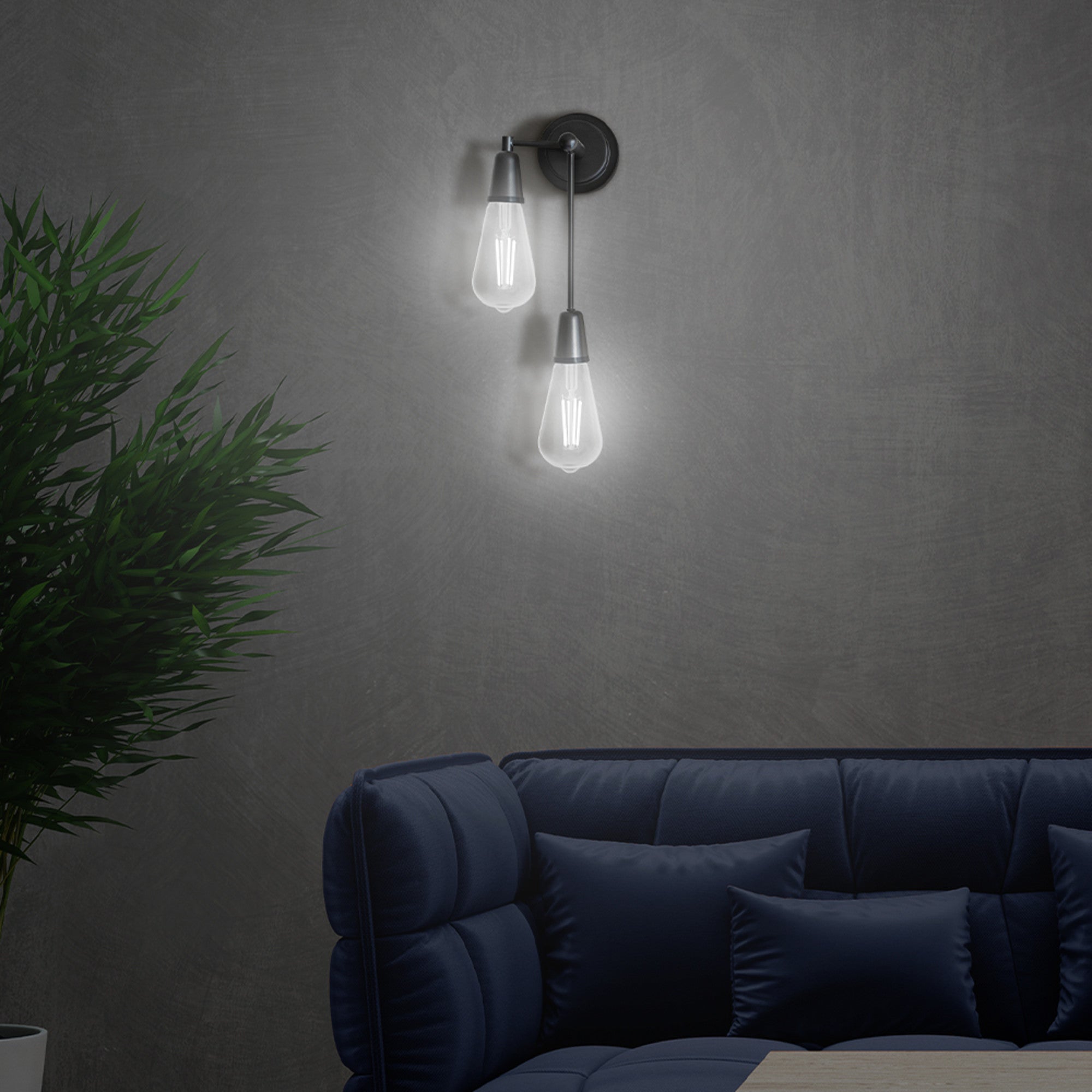 8.8W (60W Replacement) Daylight (5000K) E26 Base ST19 Dusk to Dawn