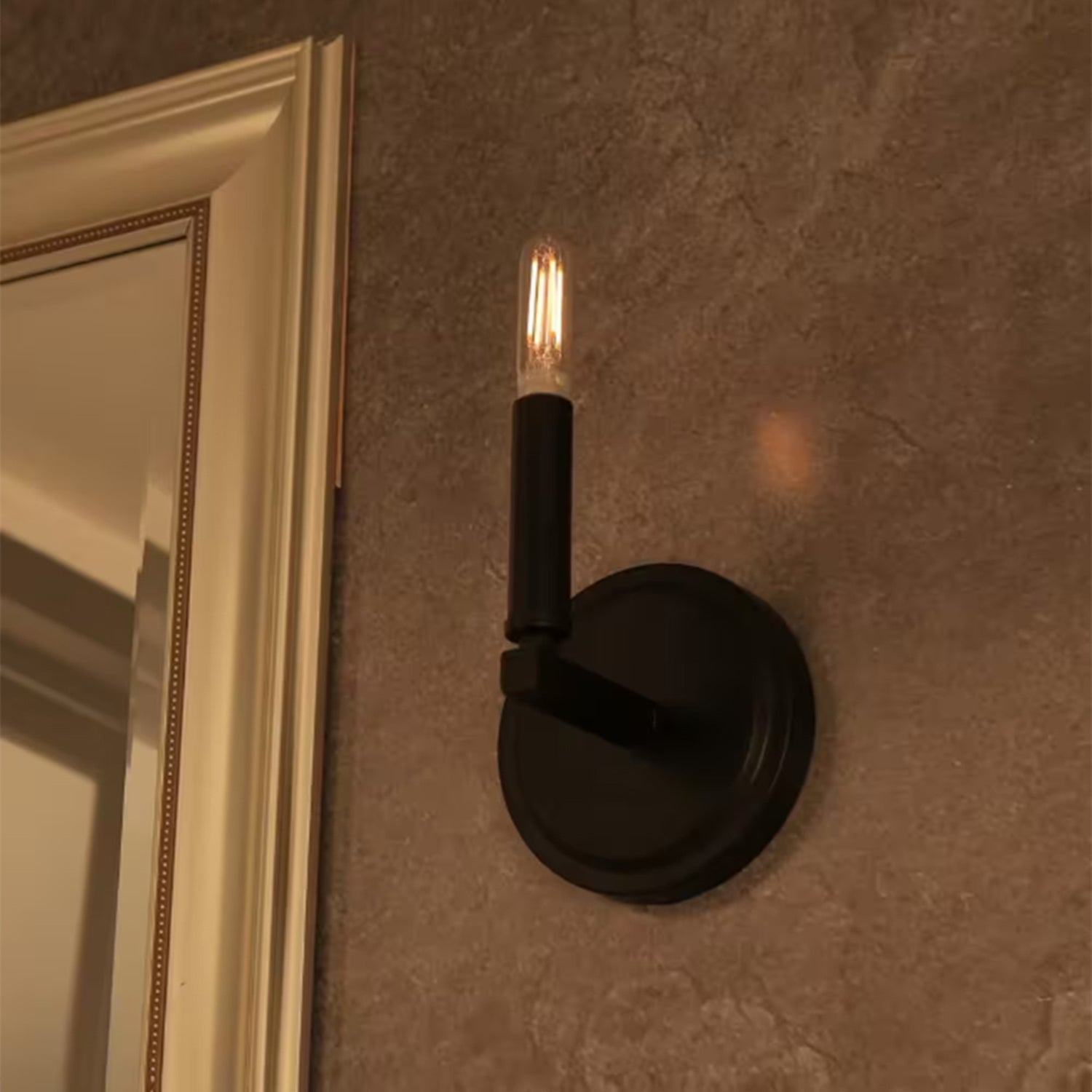 4W (40W Equivalent) Warm Light (2100K) T6 Shape (E12 Base) Clear Glass Filament LED (4-Pack)