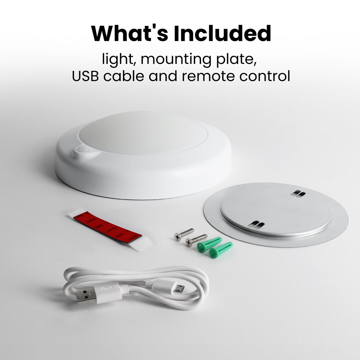 7.5 in. Round Rechargeable Motion Sensing Ceiling Light