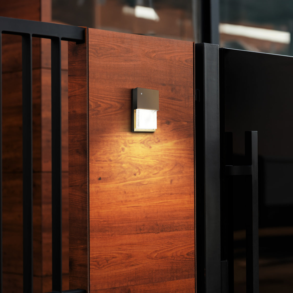 10 in. 20.7W Daylight (5000K) Bronze LED Wall Pack Security Light