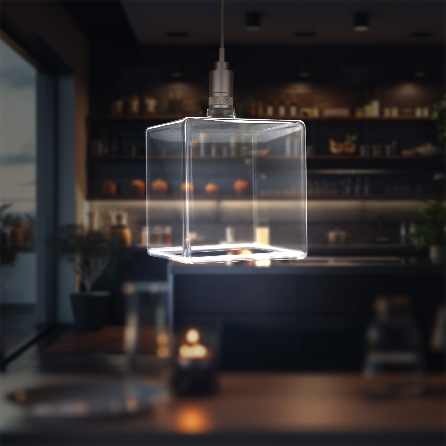 3.3W Soft White (2700K) Clear Cube White Filament LED Bulb