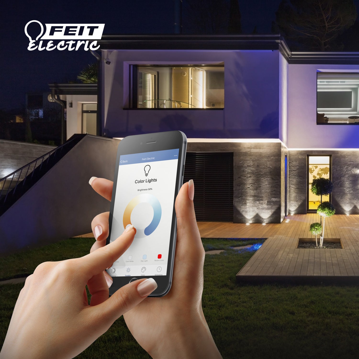7.2W (65W Replacement) Color Changing BR30 Smart Wi-Fi LED Light Bulb
