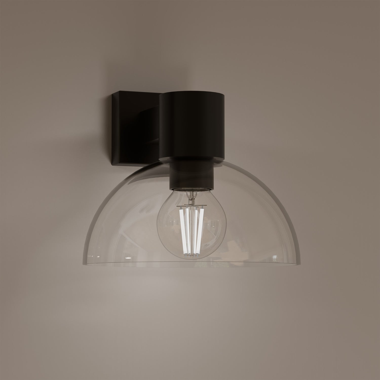 5.5W (60W Replacement) Soft White (2700K) G16 1/2 Globe Shape (E26 Base) Exposed White Filament LED Bulb (2-Pack)