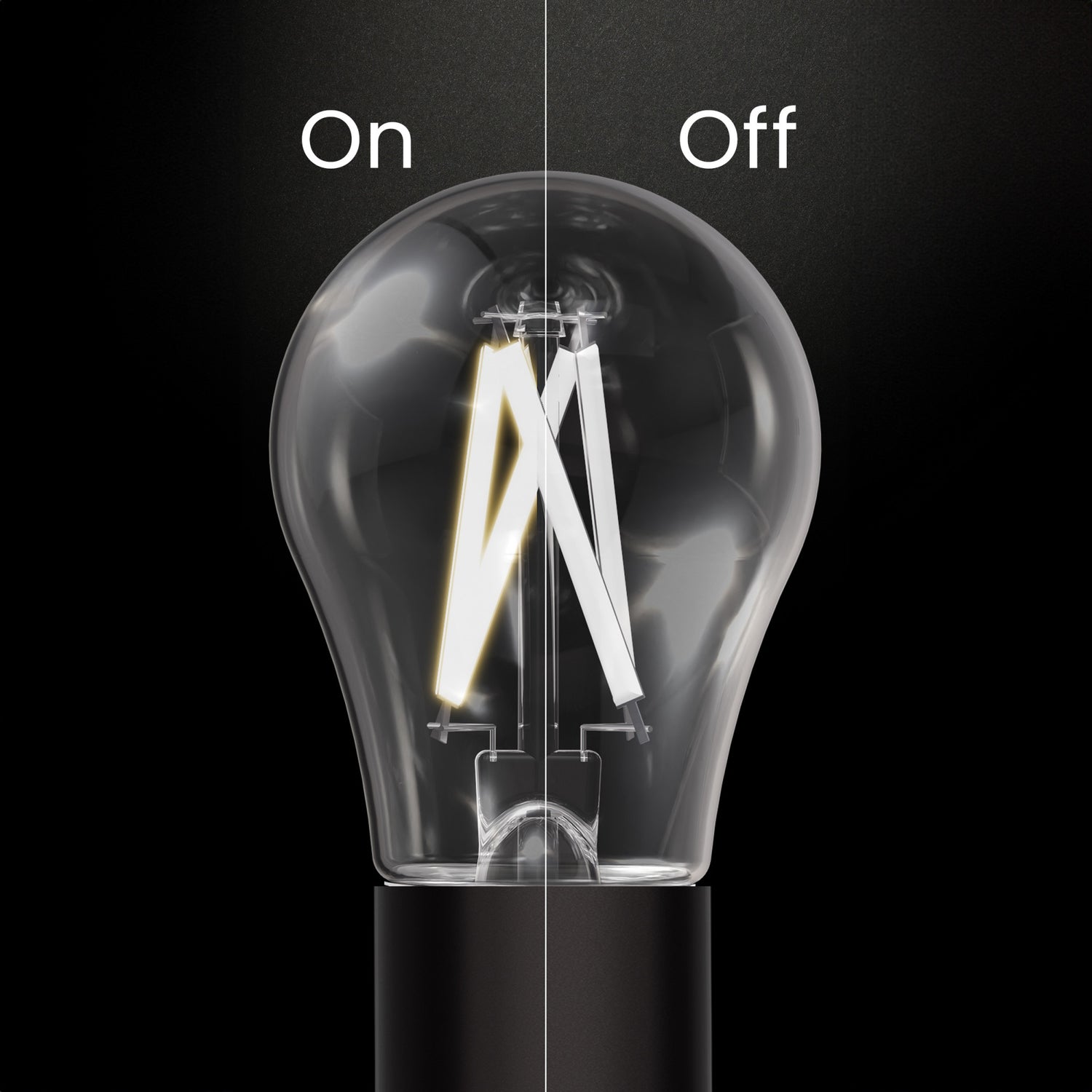 5W (40W Replacement) Soft White (2700K) A15 E26 Base Exposed White Filament LED Light Bulb (2-Pack)