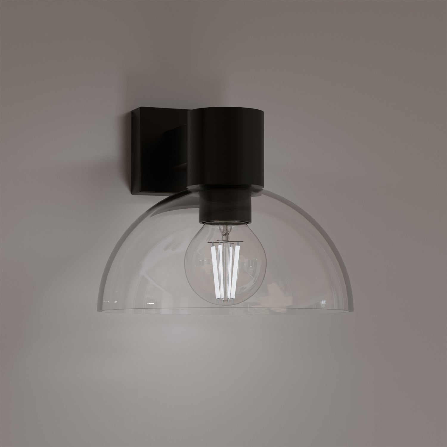 5.5W (60W Equivalent) True White (3500K) G16 1/2 Globe Shape (E26 Base) Exposed White Filament LED Bulb (2-Pack)