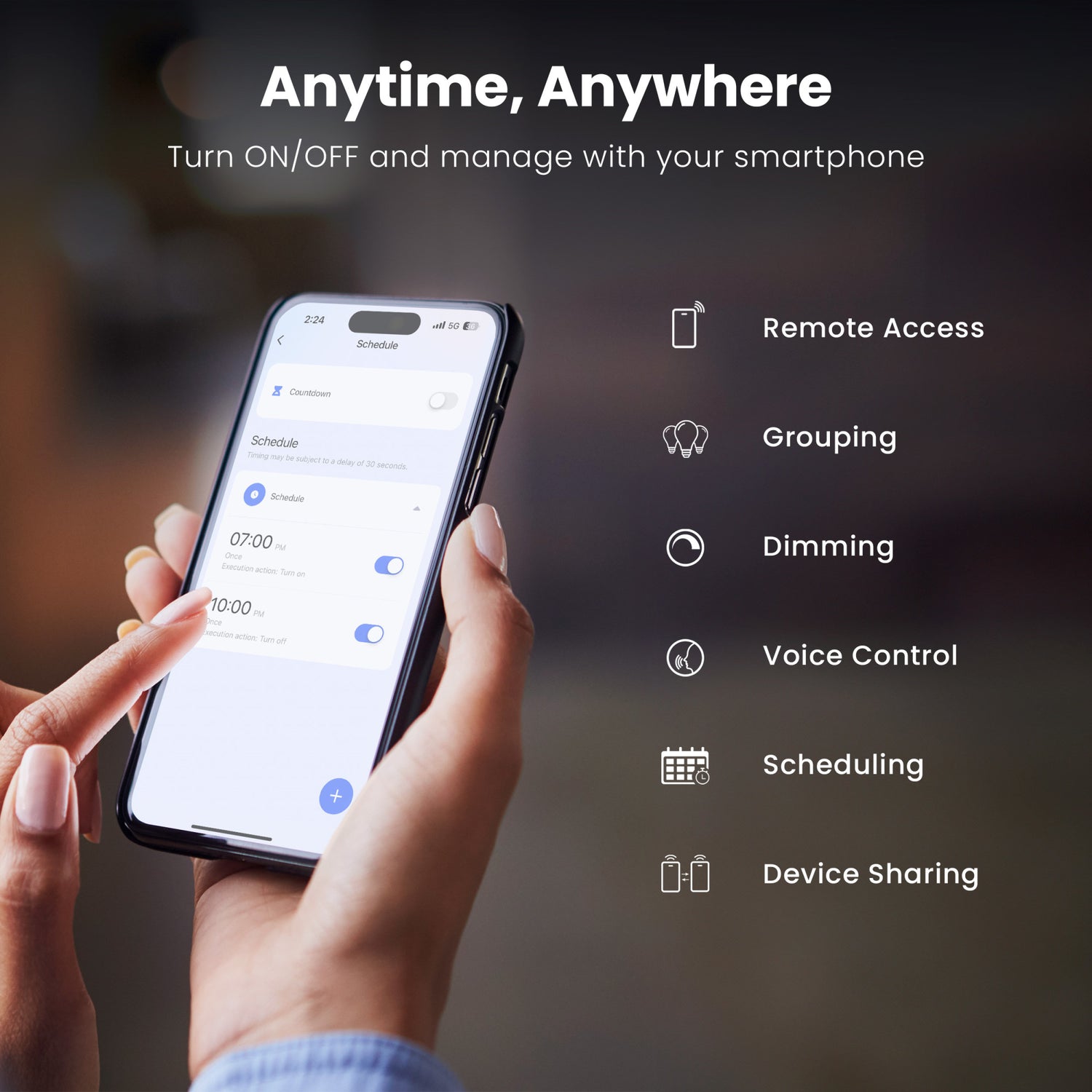 Battery-Powered Smart Home Wi-Fi Connected Wireless Water Sensor, No Hub Required