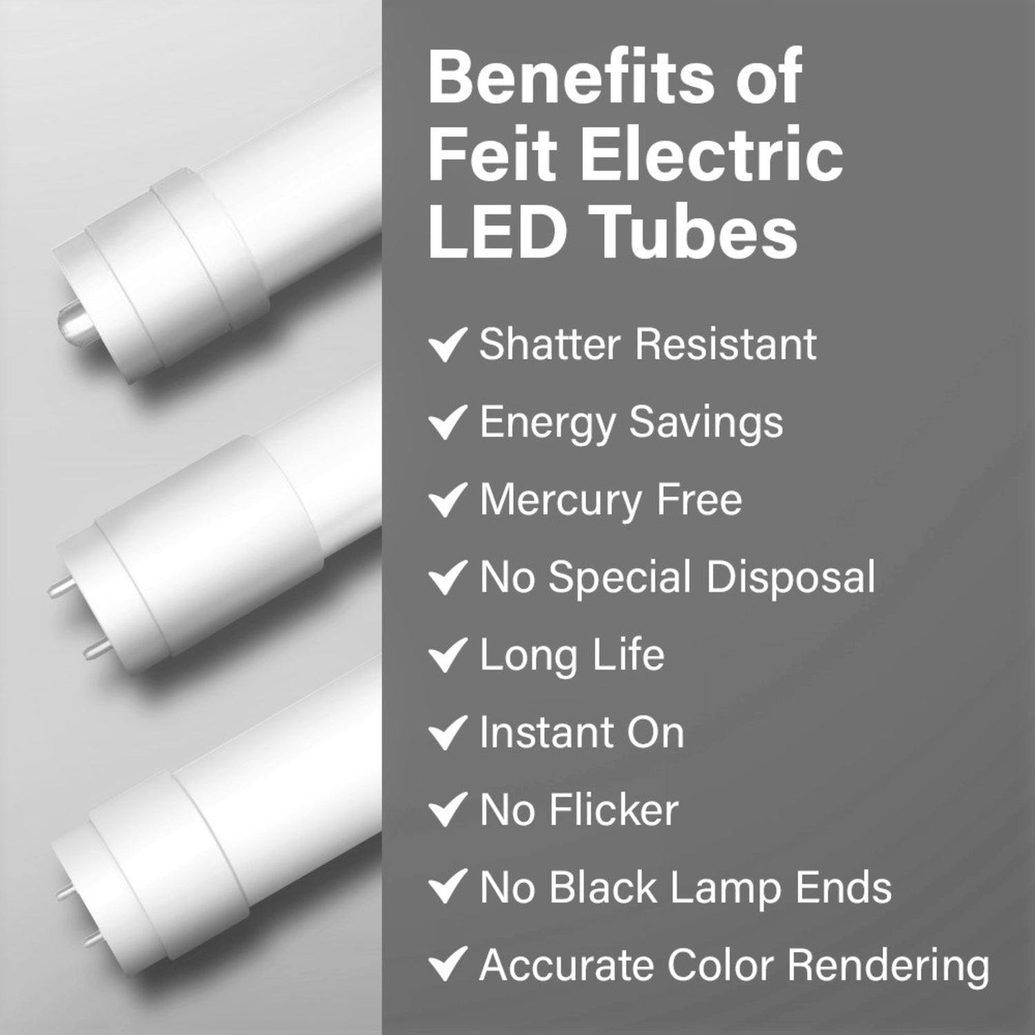 4 ft. 20W (40W Replacement) Cool White (4100K) T12 Direct Replacement (Type A) LED Light Bulb (2-Pack)