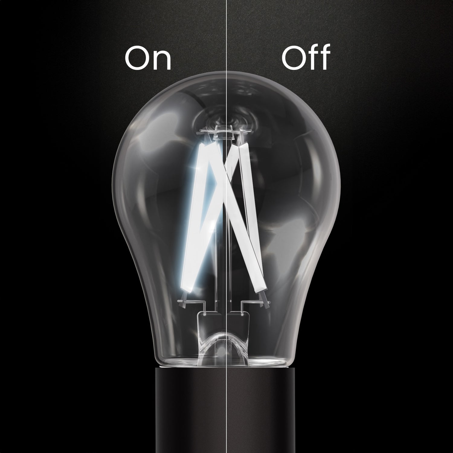 5W (40W Replacement) Daylight (5000K) A15 E26 Base Exposed White Filament LED Light Bulb (2-Pack)